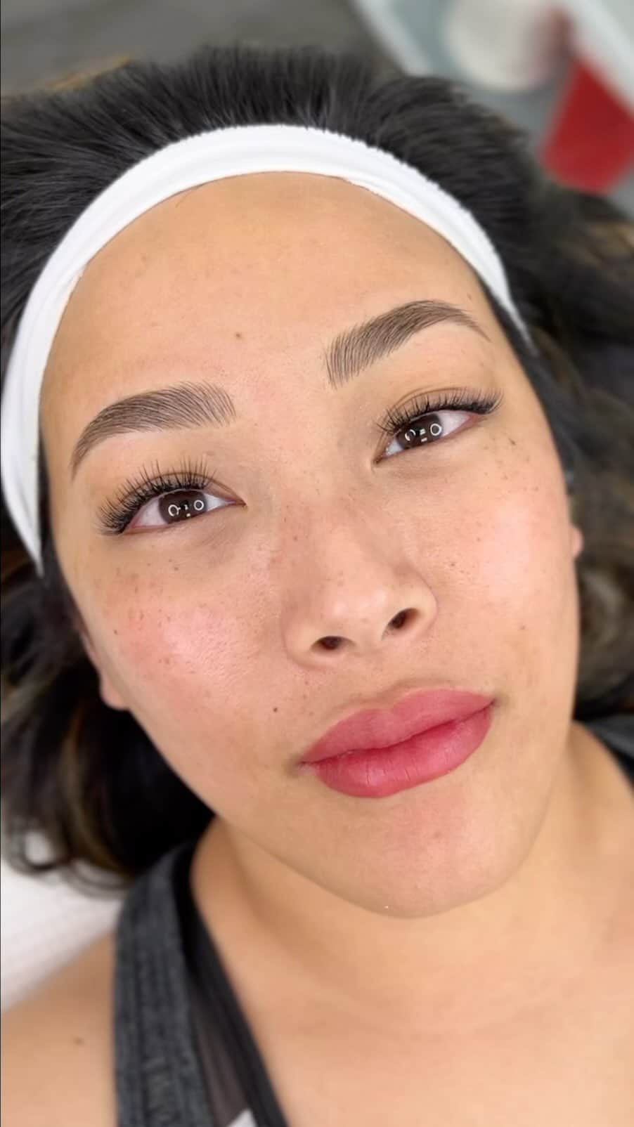 Haley Wightのインスタグラム：「It might be an addiction??? Nanoblading by me and Lip Blush by @colourbykaty 💋♥️ She’s so pretty 🥹 I’m in love with these results! Call to book with us (602)809-9405 or visit our website daelascottsdale.com | Link is in my bio!  #microblading #nanoblading #lipblush #lip #blush #velvet #nanobrows #nano #arizona #az #phoenix #scottsdale #microbladingaz #azmicroblading #azbrows」