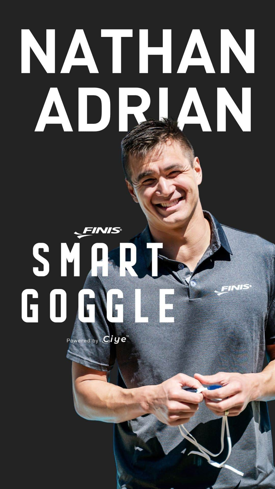 ネイサン・エイドリアンのインスタグラム：「Nathan Adrian partners with the FINIS Smart Goggle for training & coaching! @nathangadrian invited the FINIS team to his @acswimclub in San Rafael, CA to share how he’s incorporating the Smart Goggle in training for himself and his age group swimmers! . . 🎥 @bex.wyant  . . #TeamFINIS #SmartGoggle」