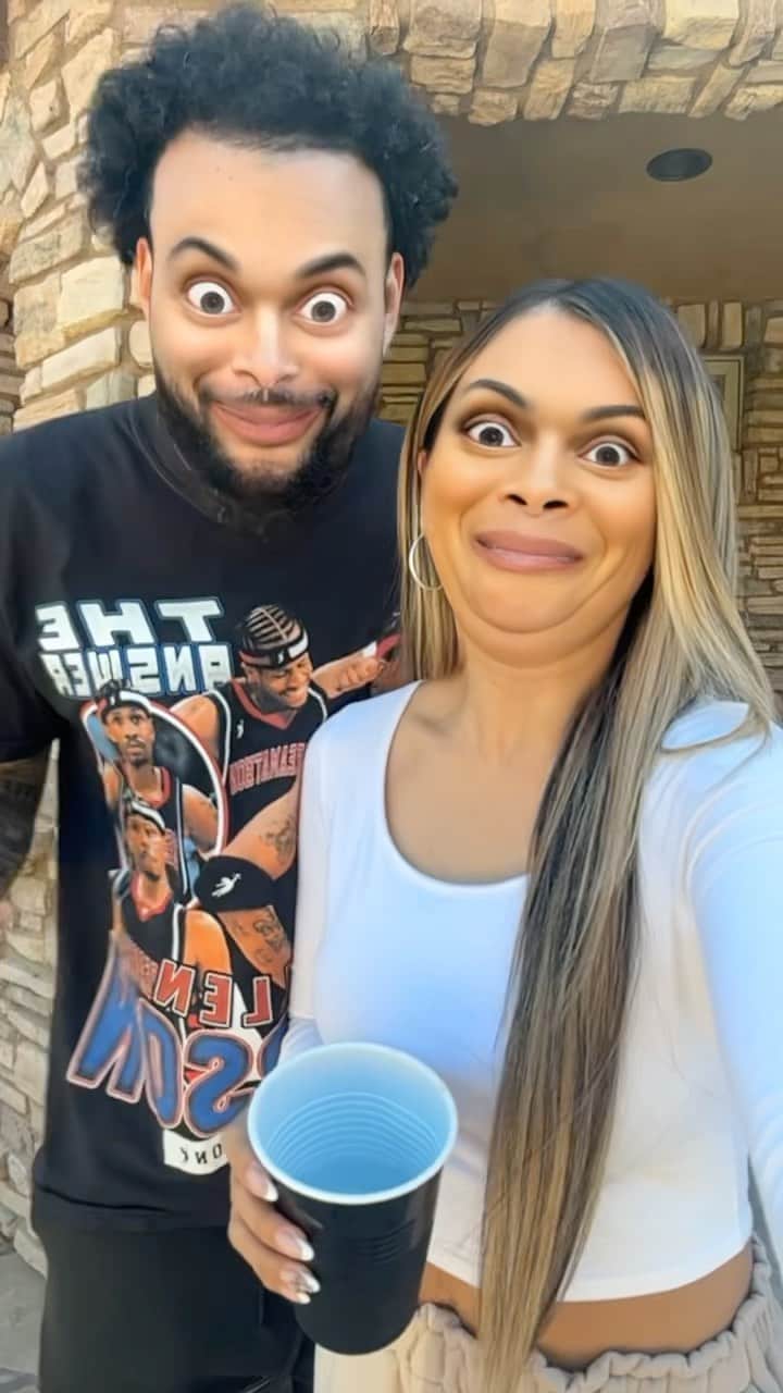 リアン Vのインスタグラム：「Tried the filter challenge 😂🤣 @wearethebenjamins」