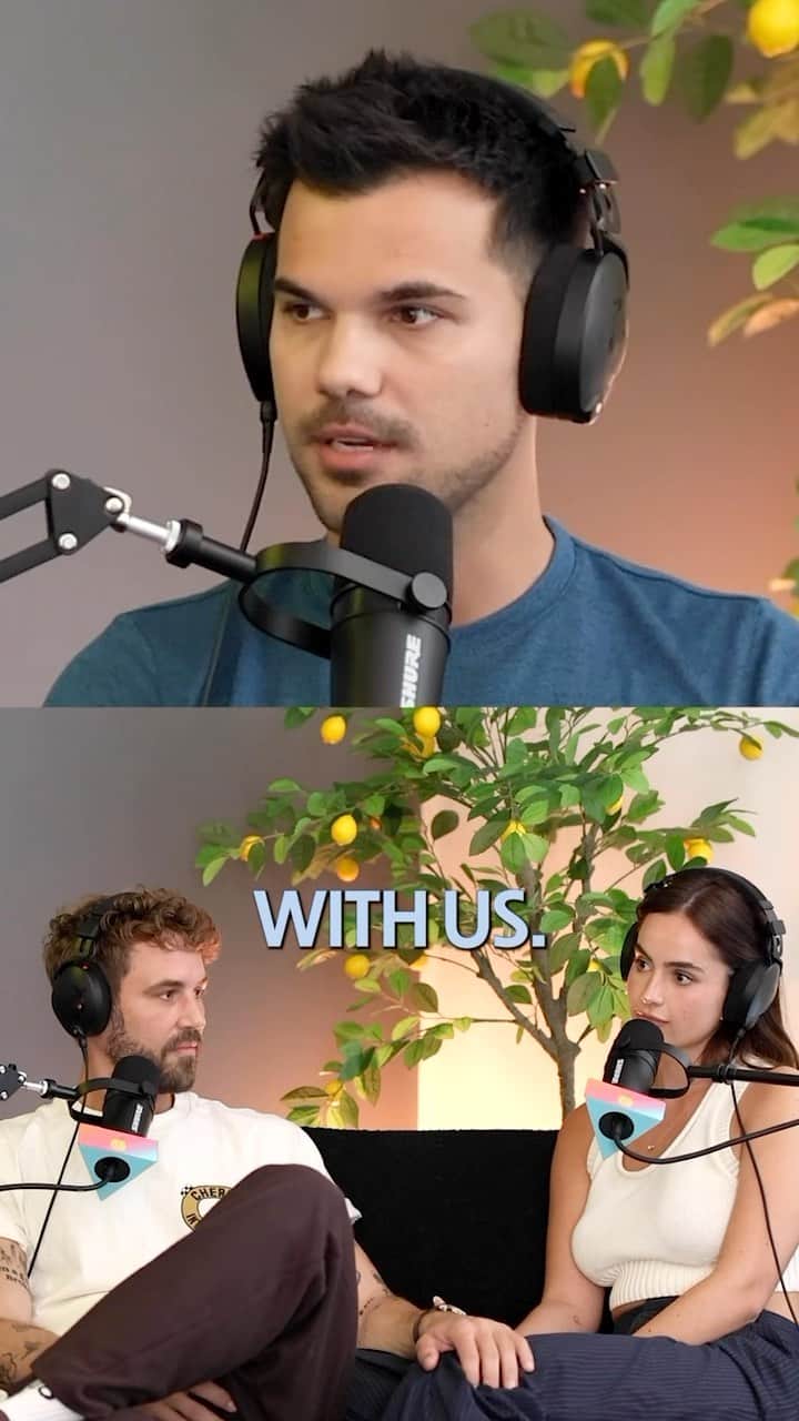 のインスタグラム：「Tomorrow’s episode is a very important and vulnerable conversation with our guests @nnataliejjoy and @nickviall. Natalie bravely opened up for the first time about a traumatic incident in her life and discussed how she is learning to heal and prioritize her mental health. ⁠ Watch the full episode on YouTube and listen wherever you get your podcasts Wednesday morning 🎙️⁠ ⁠ In case this episode brings up any sensitive topics for you or a loved one, keep an eye on both @thesqueeze and @lemonsbytay for helpful resources and tips throughout the week 💛   **Full topics and TW in video description」