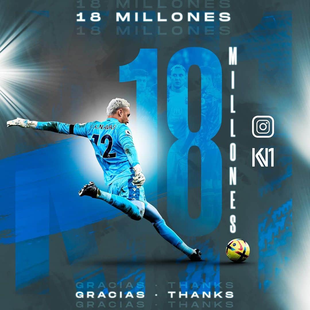 のインスタグラム：「1️⃣8️⃣ Ⓜ️  Para celebrar que hemos llegado a los 18 millones de amigos en Instagram sortearemos una camiseta de juego del Nottingham Forest.  ¿Quieren participar? Like a este post y citen a un amigo. Cuantos más comentarios, más posibilidades de ganar. Dentro de una semana anunciaremos al ganador en mis historias! Suerte a todos!  To celebrate reaching 18 million friends on Instagram we're raffling off a Nottingham Forest playing shirt.  Want to take part? Like this post and tag a friend. The more comments with friends, the more chances of winning. In a week's time we'll announce the winner on my stories! Good luck to everyone!」