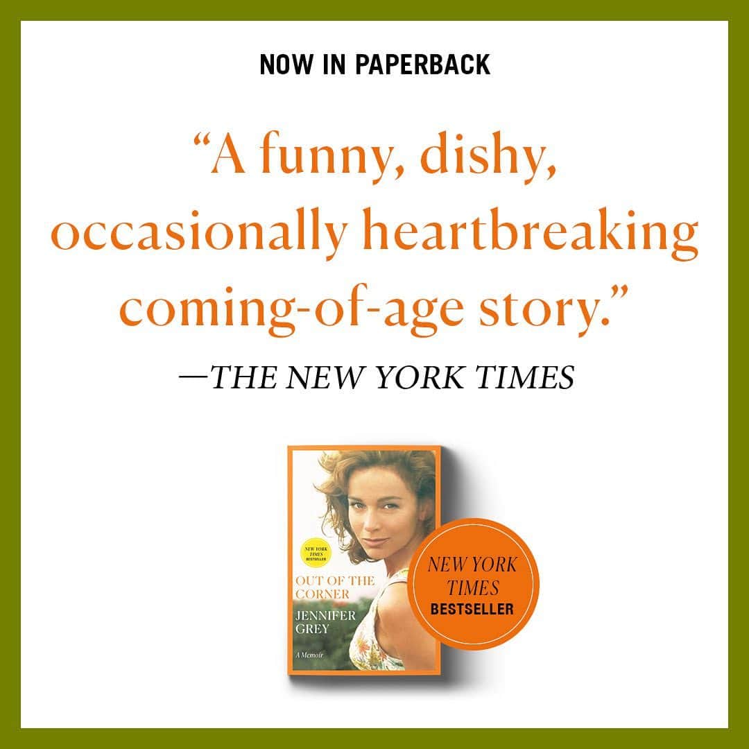 ジェニファー・グレイのインスタグラム：「check it out!! 👀 my book Out of the Corner is out in paperback today! available anywhere books are sold or visit jennifergreybook.com  (link in bio) #OutOfTheCorner #NYTimesBesteller」