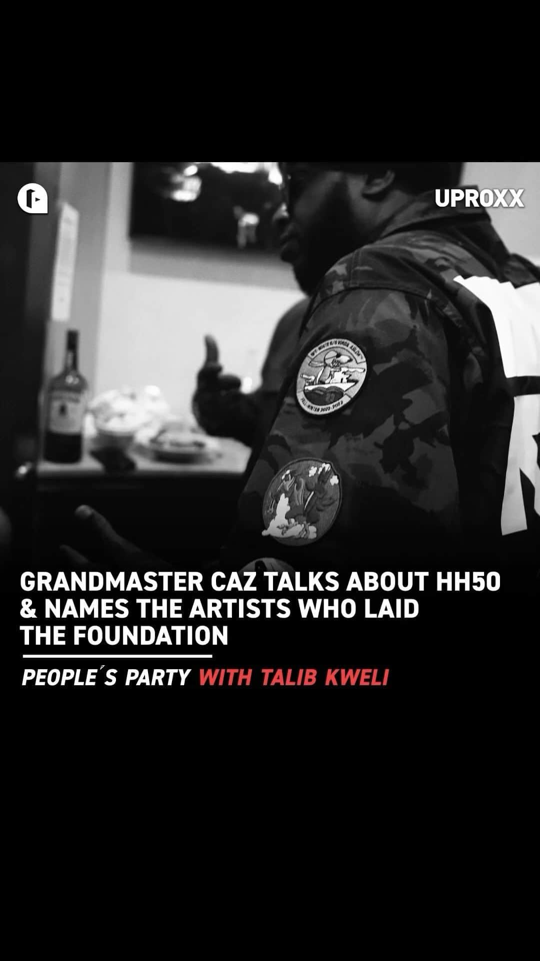 タリブ・クウェリのインスタグラム：「Happy Birthday🎂🎂 @therealgrandmastercaz  On #peoplesparty with @talibkweli our guest @therealgrandmastercaz talks about #HH50 & names the artists who laid the foundation with @forthebyrdz  Thank you to @bluenotenyc  Youtube.com/uproxxvideo via @uproxx」