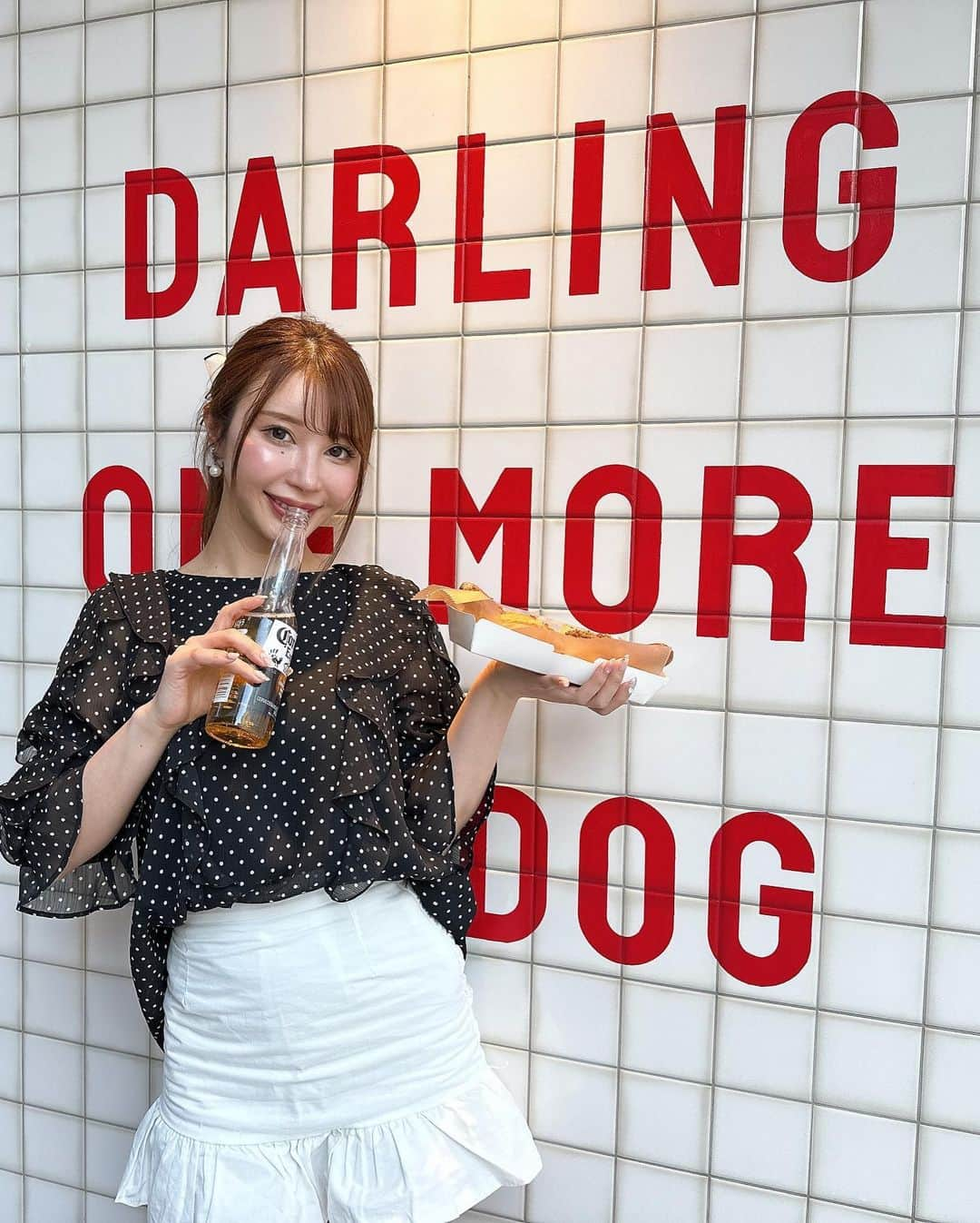 海里さんのインスタグラム写真 - (海里Instagram)「表参道ホットドック♡美味しい〜🥰🫶 @dom.hotdog」5月3日 8時06分 - kairin_1010