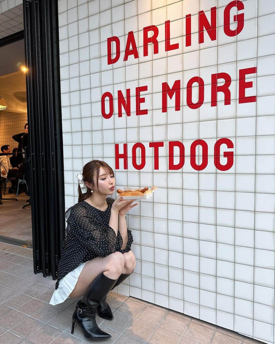 海里さんのインスタグラム写真 - (海里Instagram)「表参道ホットドック♡美味しい〜🥰🫶 @dom.hotdog」5月3日 8時06分 - kairin_1010