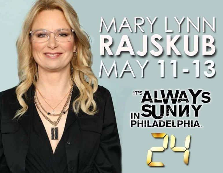 メアリー・リン・ライスカブのインスタグラム：「Actress and comedian Mary Lynn Rajskub is headlining in Wesley Chapel May 11-13th! Get tickets at SIDESPLITTERSCOMEDY.COM.」
