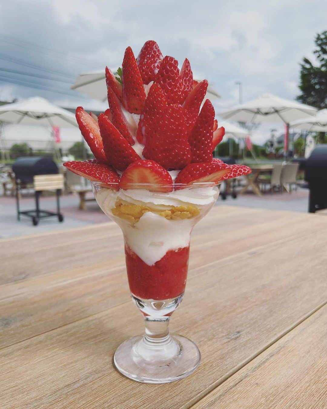 市井紗耶香さんのインスタグラム写真 - (市井紗耶香Instagram)「🍓🍨🐮♥️  #ゴールデンウィーク #いちごパフェ #パーフェクトな味 #🐮 #🥛 #🍓 #🤤」5月3日 9時12分 - sayakaichii