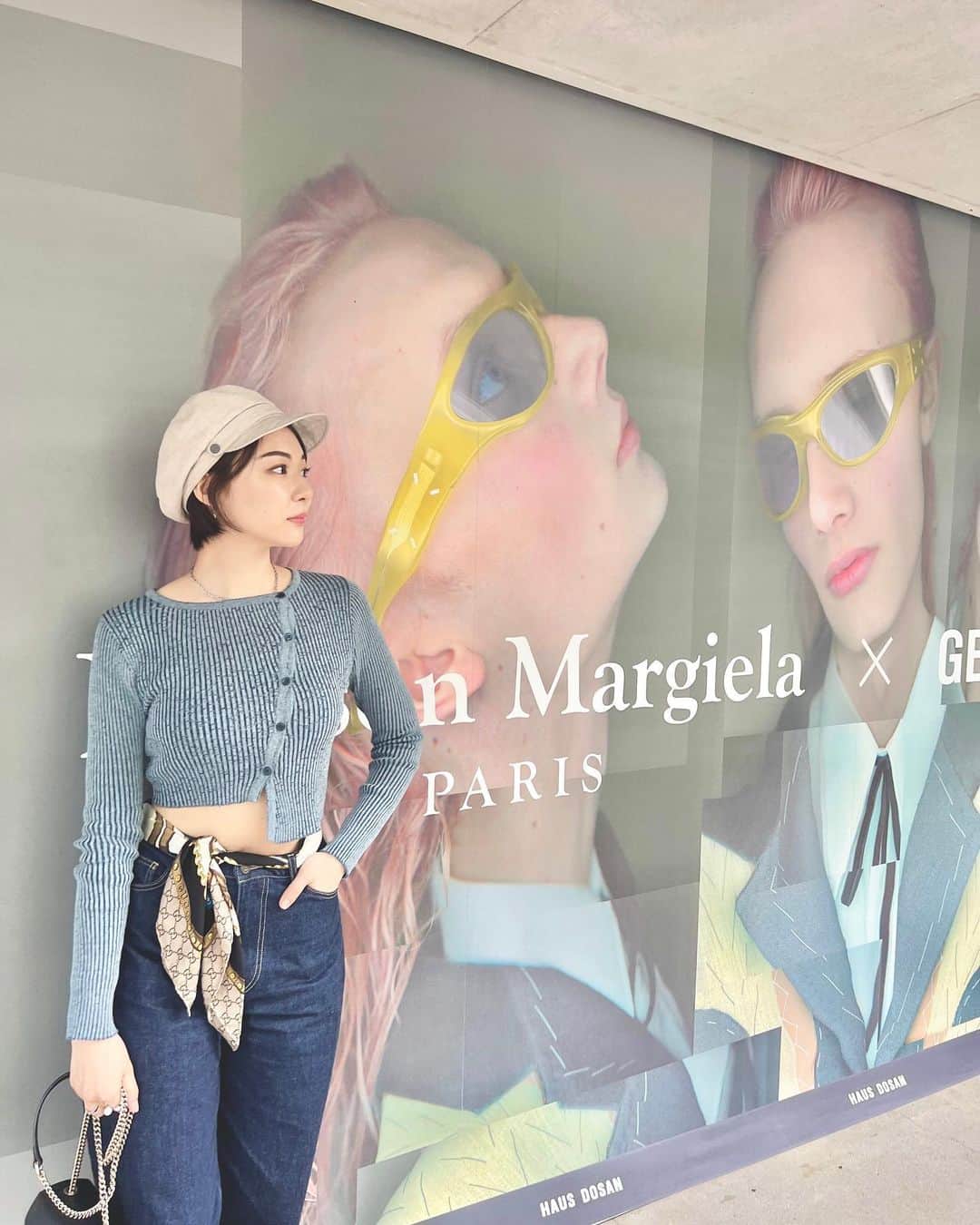 井咲アキのインスタグラム：「💙🩷💛  KOREA Trip  #maisonmargiela #gentlemonster #nudake#nudakecafe동탄점 #korea#한국여행#강남」