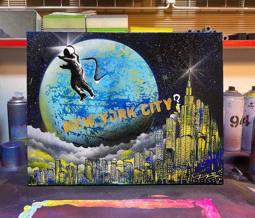 木村昴さんのインスタグラム写真 - (木村昴Instagram)「NEW YORK CITY？  #sprayart #スプレーアート」5月3日 20時18分 - kimura_subaru