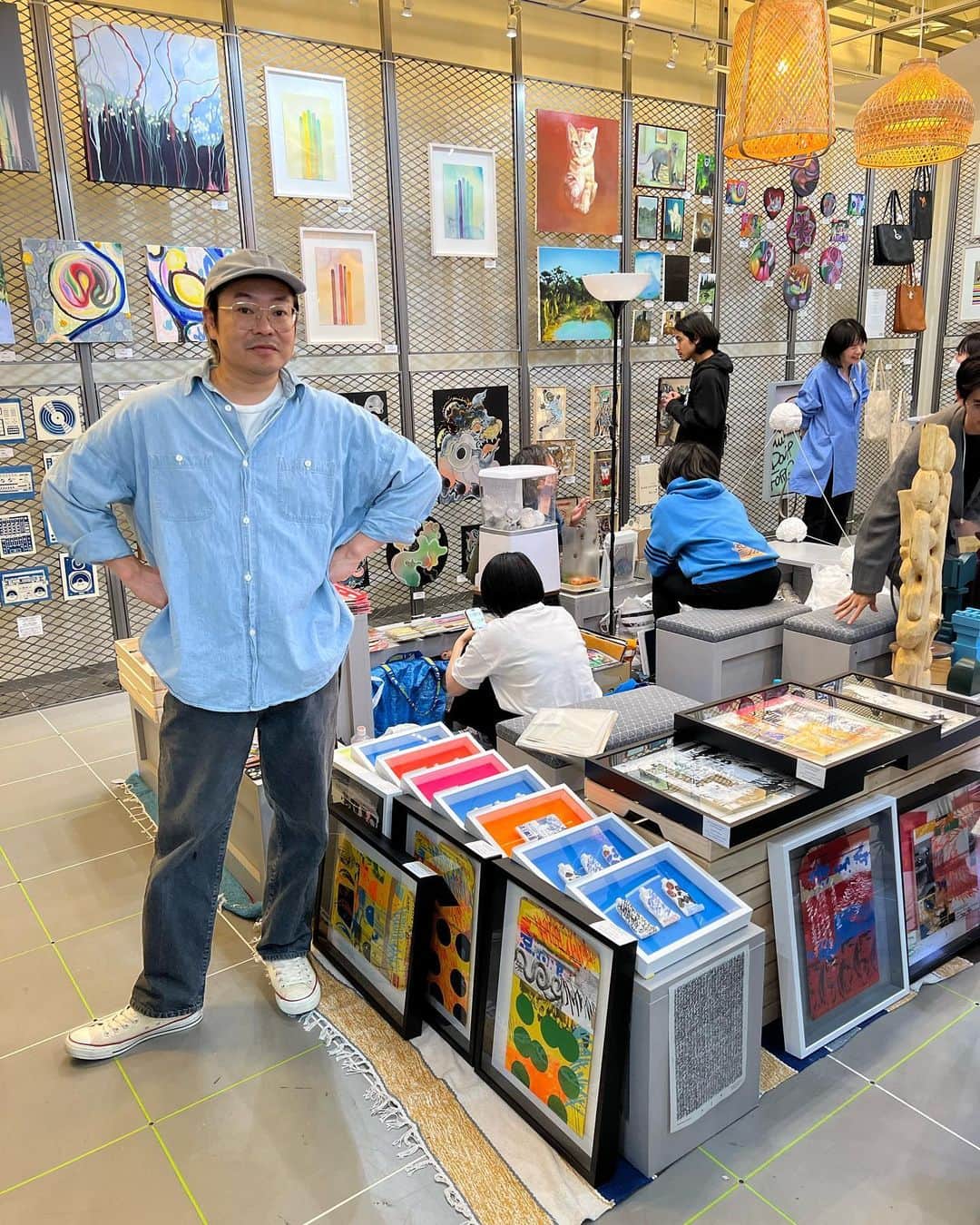 宇野薫のインスタグラム：「@amane_murakami さんも出店されている @artandobject_market にお邪魔しました！」