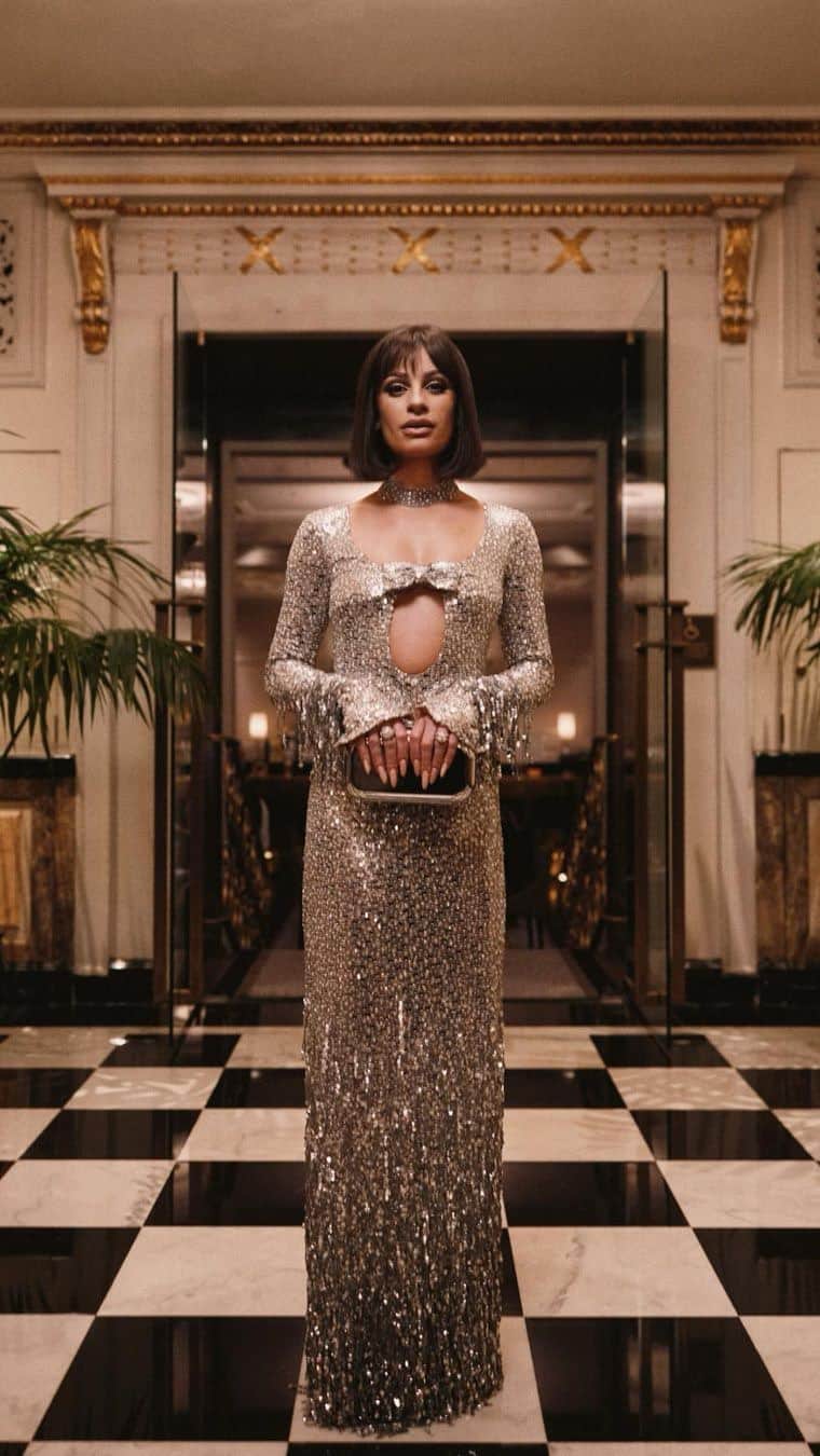 Carolina Gonzalezのインスタグラム：「⭐️L E A⭐️ MET Gala 2023 @leamichele Video by @jonathanjacobs_ & @nishajohny  #MetGala2023  Stylist @brianmeller  Hair @ryanrichman  #MakeupbyMe @cgonzalezbeauty  #CGonzalezBeauty  Assisted by @veronicagaona @damarismua」