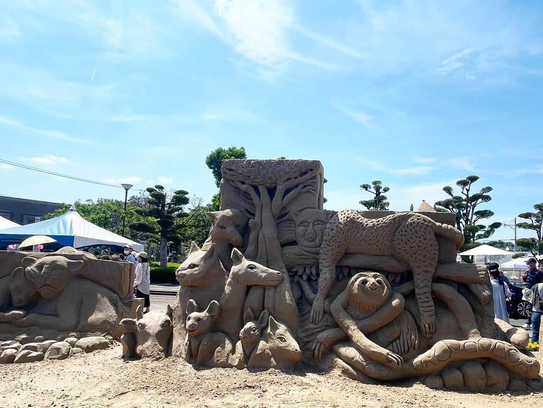 前園真聖さんのインスタグラム写真 - (前園真聖Instagram)「南さつま市でのトークイベントは最高の天気です☀️ #南さつま市 #砂の祭典 #吹上浜」5月3日 15時14分 - maezono_masakiyo
