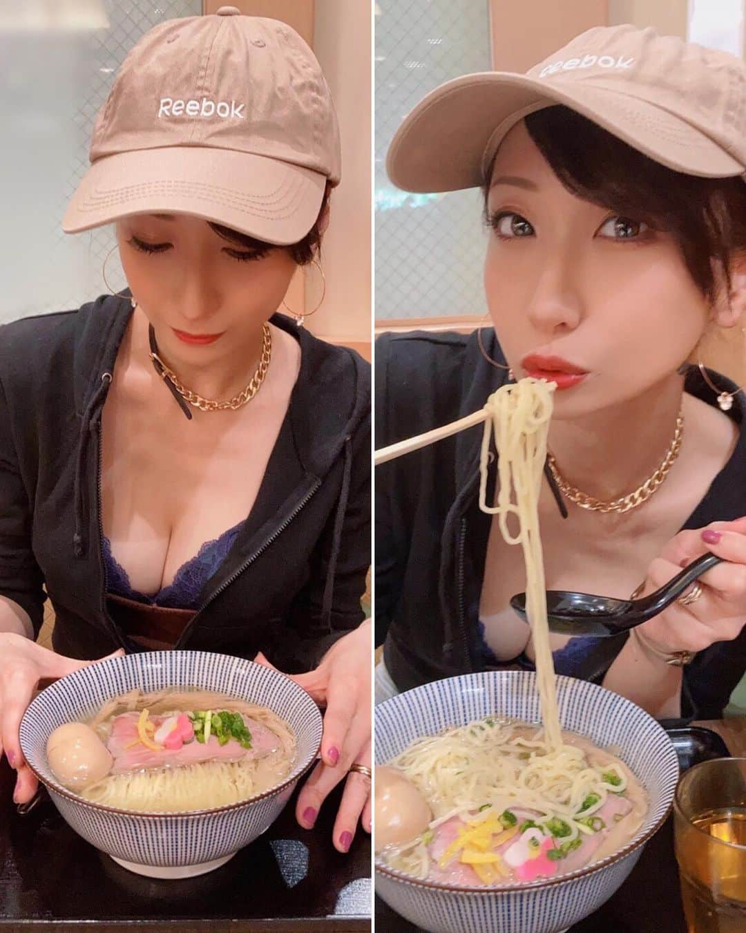 紺野ミクさんのインスタグラム写真 - (紺野ミクInstagram)「フードコート大好き🤭💕ラーメンも食べるしデザートも食べていい？🤤  Do you like Japanese ramen?🥰💖 . . 北千住駅からすぐ🚶‍♀️千住ミルディス1F 【鯛塩そば 灯花】さん(@ramen_toka )の「味玉鯛塩らぁ麺」🍜💕食べてきました✨  店舗もたくさんあり、数々の賞を受賞している「灯花」さんのラーメン🏅   愛媛県の新鮮真鯛を贅沢に使用した出汁は本っ当に美味しかった😋塩スープの中に鯛のうま味が広がって、あっさりしすぎてないとこが好みでした🤭  味玉もトロットロでそれだけでお酒飲める美味しさだった🥹🥚  有名なお店のラーメンがフードコートで食べれるのって幸せ🤤店舗もたくさんあるのでぜひ行ってみて～❣️  あと北千住ってとても雰囲気好きだ💜なんか落ち着く☺️ . . . PR @ramen_toka #鯛塩ラーメン #北千住グルメ #灯花 #鯛塩そば灯花 #北千住ラーメン  #鯛塩つけ麺  #鯛茶漬け  #北千住  #ラーメン  #ラーメン好きな人と繋がりたい #ラーメン女子 #フリーモデル #東京カメラ部 #セクシー #グラビアモデル #美脚 #モデル #instalike #Shooting #followme #love #sexy #pretty #model #japanesegirl #portraits_ig #asianbeauty #instadaily #섹시」5月3日 16時22分 - konnomiku