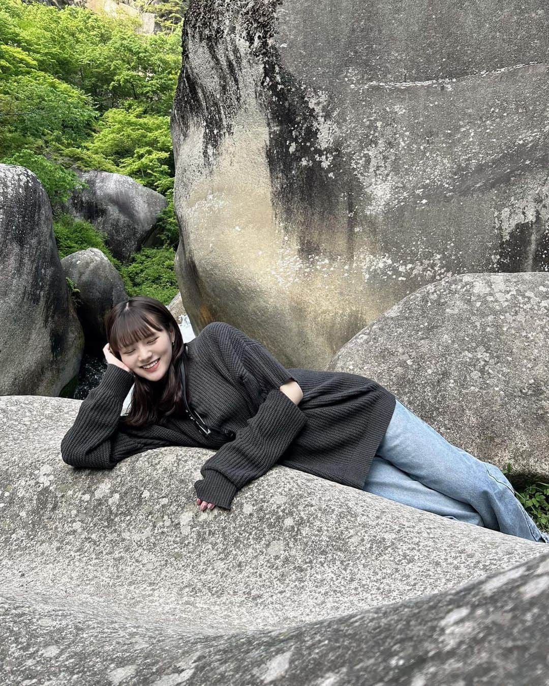 木村なつみのインスタグラム：「マイナスイオンお裾分け！！🌬」