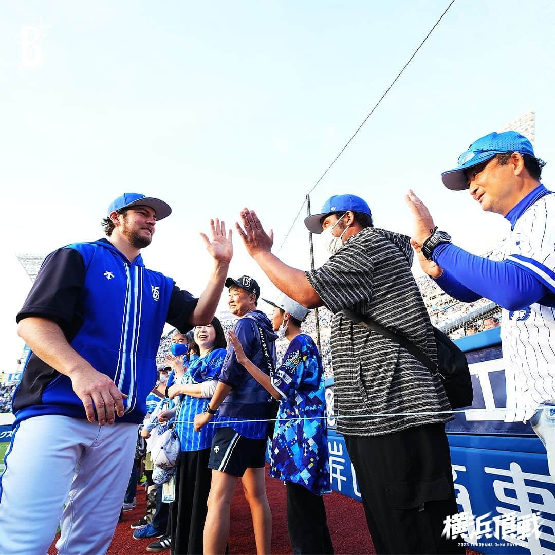 横浜DeNAベイスターズさんのインスタグラム写真 - (横浜DeNAベイスターズInstagram)「. 2023年5月3日 トレバー・ バウアー 選手の来日初勝利！  #バウアー 選手特集でお届けします！！  #ヨコハマシカカタン #baystars」5月3日 19時08分 - baystars_official