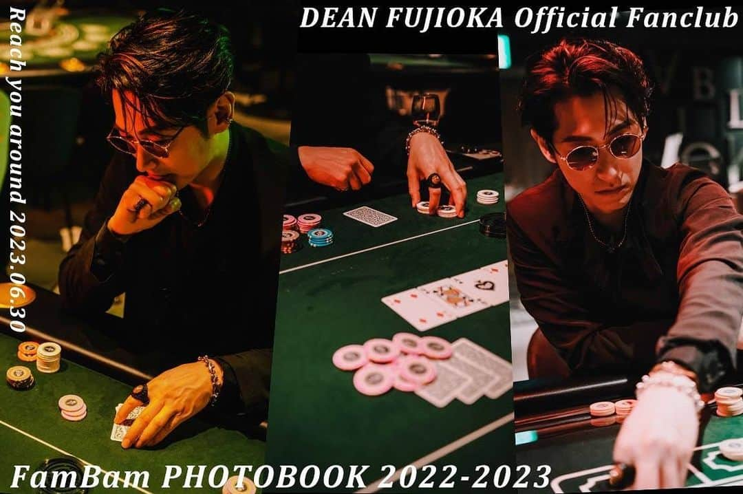 ディーン・フジオカのインスタグラム：「How's my poker face?   Why don’t you come to ♥️♣️#FamBamPokerClub ♦️♠️？  #FamBam PHOTOBOOK #2022_2023 Reach you around 2023.06.30 #Night #Casino #Poker @blow_uracori . . . Photographer：@kotaroyamada_jp Stylist：Norihito Katsumi [Koa Hole inc.] Hair&MakeUp：Akari Isono  #deanfujiokafambam #deanfujioka #ディーンフジオカ　#ふぁむばむ」