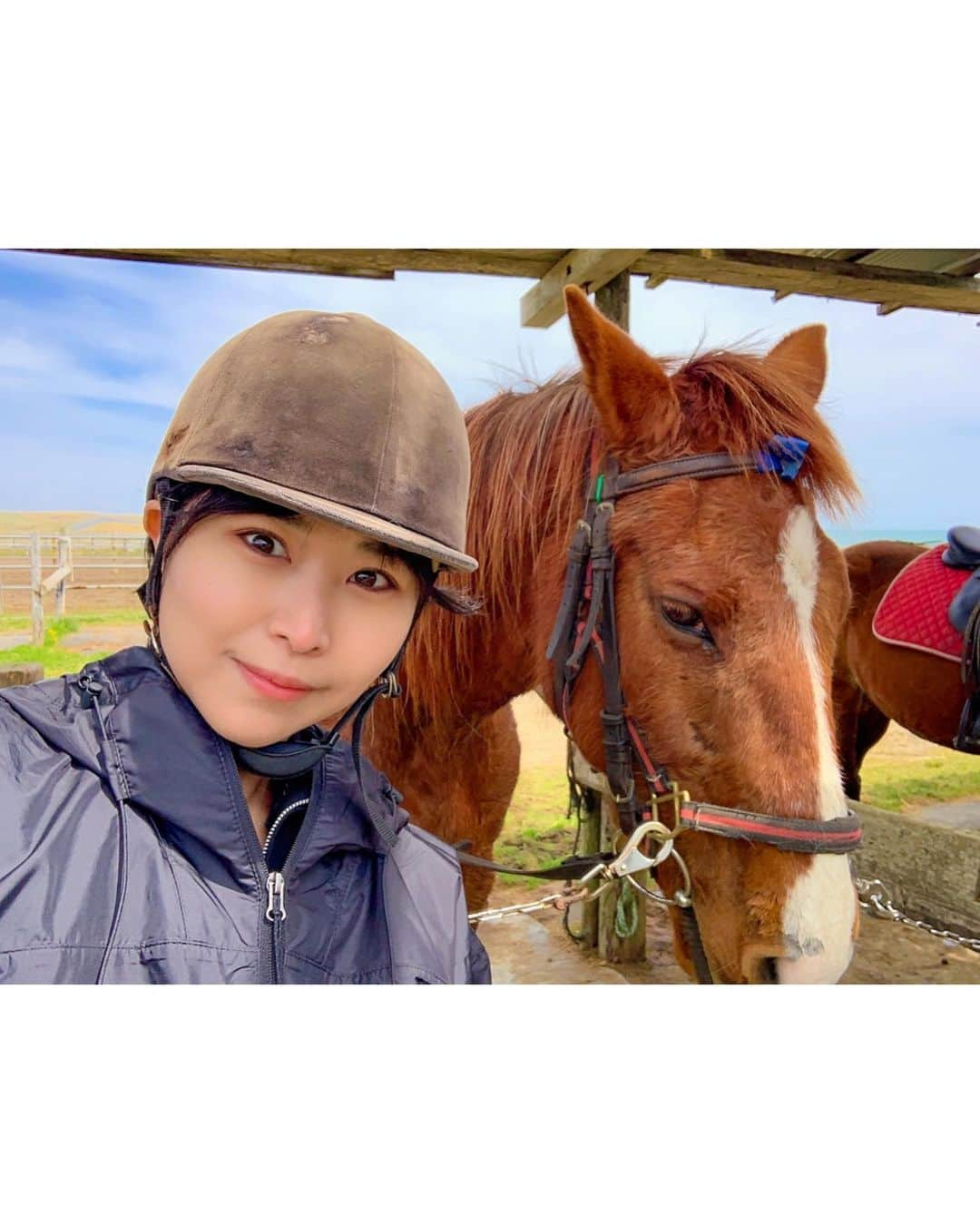 西村禮さんのインスタグラム写真 - (西村禮Instagram)「太平洋の海辺をトレッキングしてきました🐎  子供の頃から至る所に馬がいて、 馬は家族・友達と言われ育ちましたが…。 実に何年ぶりか分からない程の乗馬！  今日は天気が良くて本当に気持ちが良かったです。 まだ北太平洋は風が冷たくて寒かったけど😂 小学校からの幼馴染と一緒に楽しんできたよ！  帰省すると馬、牛、鹿、キツネ、愉快な仲間たちと遭遇するたび帰ってきたなぁ〜と思います(笑)  #乗馬 #馬術 #トレッキング #北海道 #道産子」5月3日 21時43分 - nishimura_rei