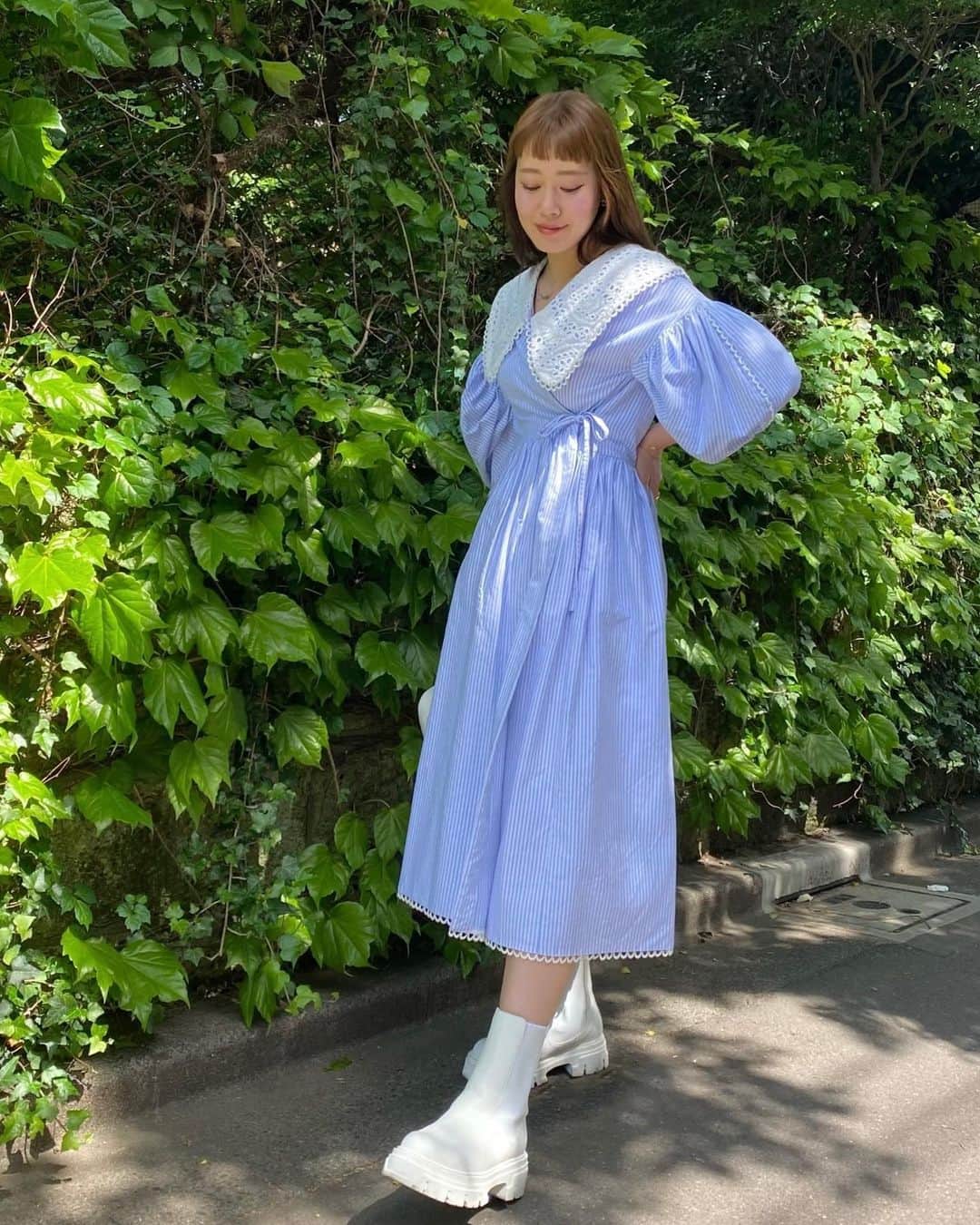 濱内奈々子のインスタグラム：「🌿 #nanakoootd」