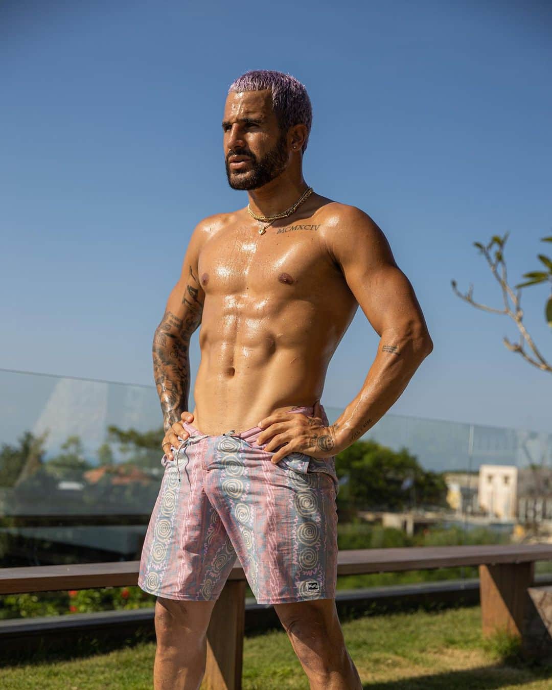 イタロ・フェレイラのインスタグラム：「🥵 #workout」