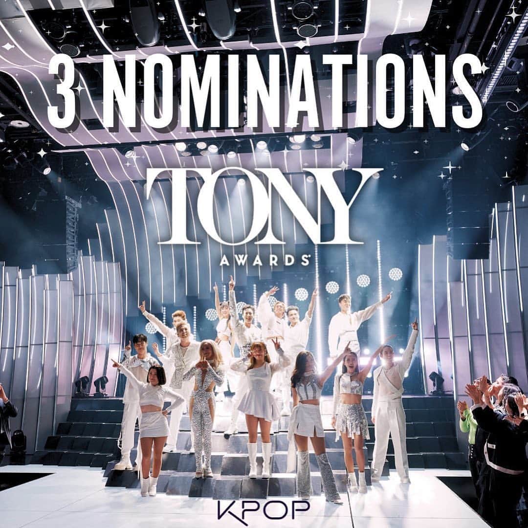 キム・ボヒョンのインスタグラム：「@kpopbroadway has 3 @thetonyawards nominations!!! 🙊👏👏👏 #kpopbroadway #tonyawards」