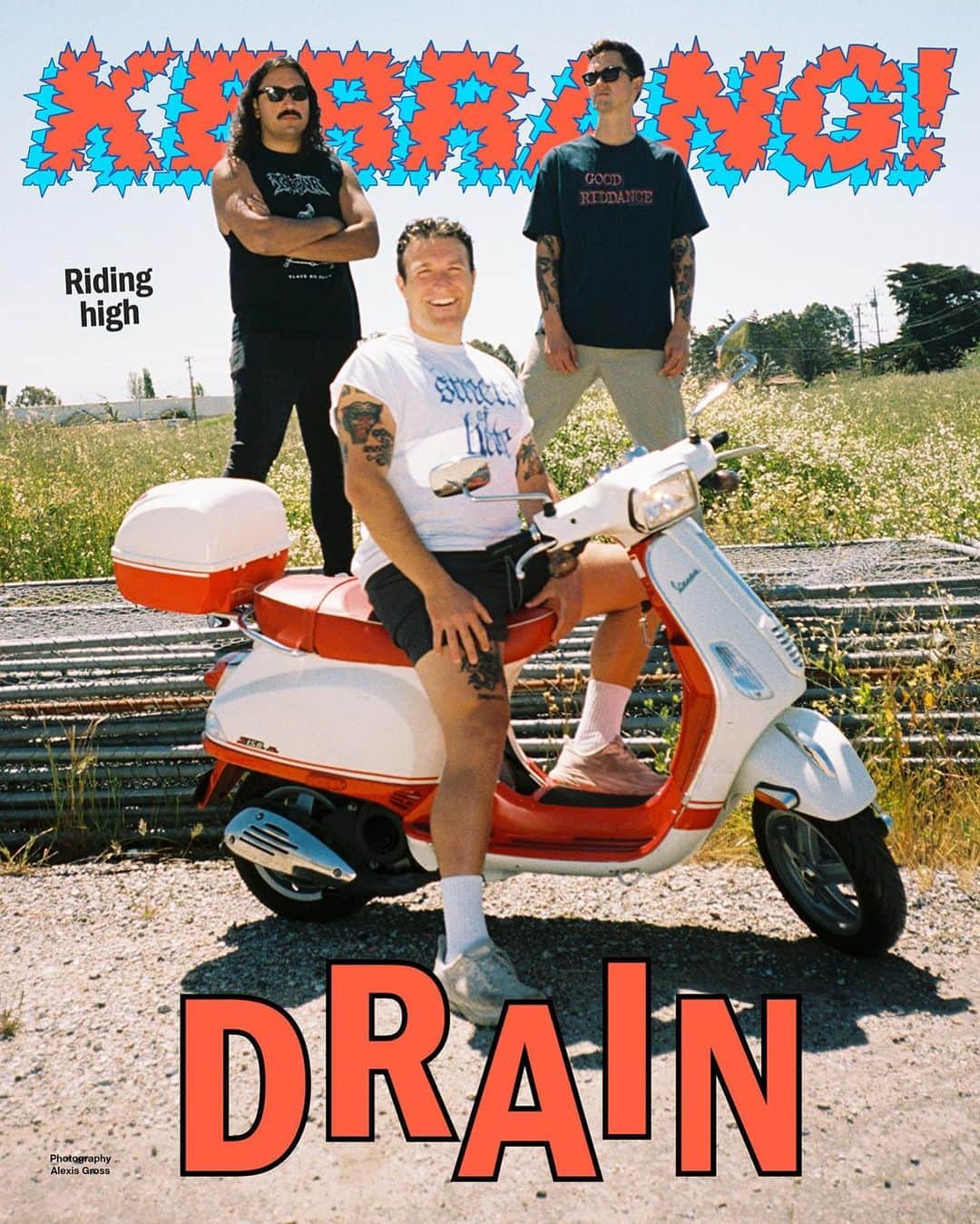Kerrang!のインスタグラム：「Kerrang! Cover Story 🌀  Drain: “It’s about a good group of friends saying, ‘We can do this shit. We can make something bigger!’”  Three years that changed the world. That’s all it took to lift Drain from underground-popping cult heroes to bona fide hardcore superstars. On the eve of slamming second album Living Proof, frontman Sammy Ciaramitaro explains why the Santa Cruz scene leaders are still just getting started…  Read the interview now at the link in bio 🔗  ✍️: @samlaw1000  📸: @alexisjadegross  🎨: @aledsavedlatin  #kerrangcoverstory」