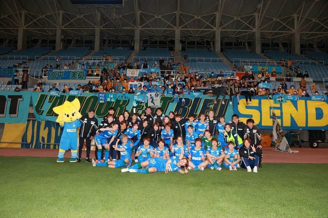國武愛美のインスタグラム：「. 最高の応援でした！ ありがとうございました！ . . #マイナビ仙台レディース #+3 #応援に鳥肌が立ちました」