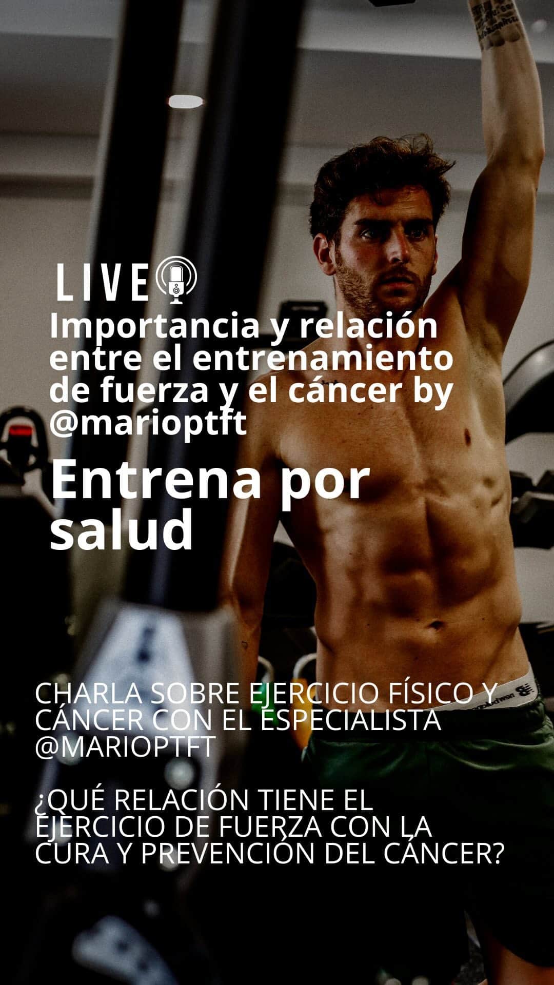 イバイ・ゴメスのインスタグラム：「ENTRENAMIENTO DE FUERZA, EJERCICIO FÍSICO Y CÁNCER 🏋🏼‍♂️🫁 • ¡MIL GRACIAS @marioptft POR ESTE DIRECTAZO! • ¡QUÉ GUSTAZO ESCUCHARTE Y SEGUIR APRENDIENDO DE TI Y TUS CONOCIMIENTOS! 🙏🏻」