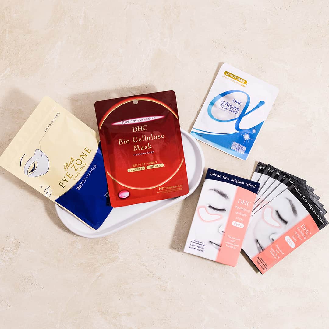 DHC Skincareのインスタグラム：「Make Time for Mask Time ⠀⠀⠀⠀⠀⠀⠀⠀⠀ The trick to great masking? Put it on the calendar! After that,⠀⠀⠀⠀⠀⠀⠀⠀⠀ the mask does all the work. Stock up on these customer-favorite facial and eye masks. We suggest masking two to three times a week for soft, glowing, healthy-looking skin ✨」