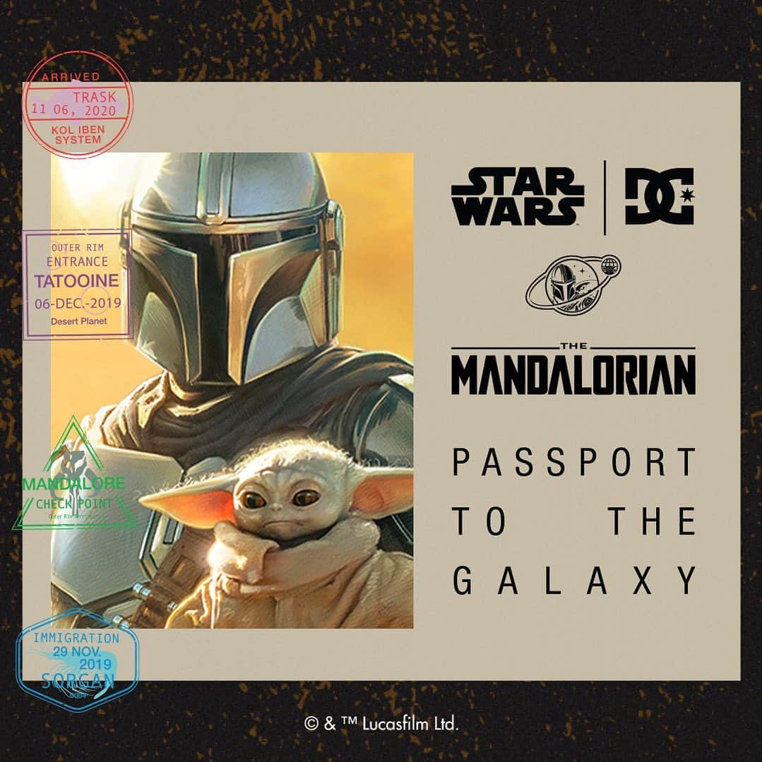 DCシューズのインスタグラム：「Your Passport to the Galaxy is Arriving Soon.  The Star Wars | DC Shoes: Mandalorian Collection drops tomorrow, May the 4th.  #starwarsxdcshoes #mandalorian #starwars」