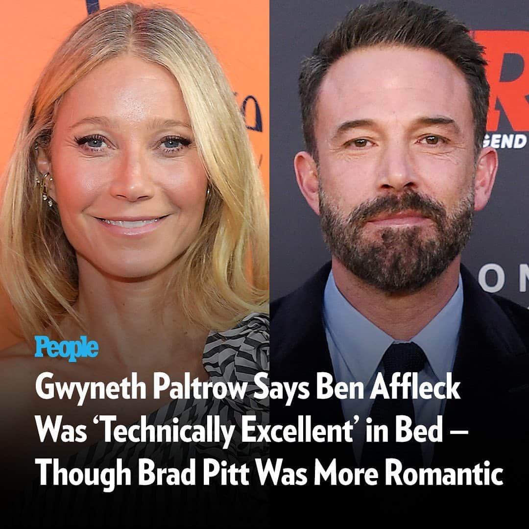 People Magazineさんのインスタグラム写真 - (People MagazineInstagram)「Gwyneth Paltrow is getting candid about her past with Ben Affleck and Brad Pitt. 👀 During an appearance on the Call Her Daddy podcast, the Goop founder opened up about her previous romances with the two actors during a game of "Brad or Ben" that forced her to compare her two former flames — and we have all of her answers at the link in our bio. | 📷: Charley Gallay/Getty, Jon Kopaloff/Getty」5月4日 7時00分 - people