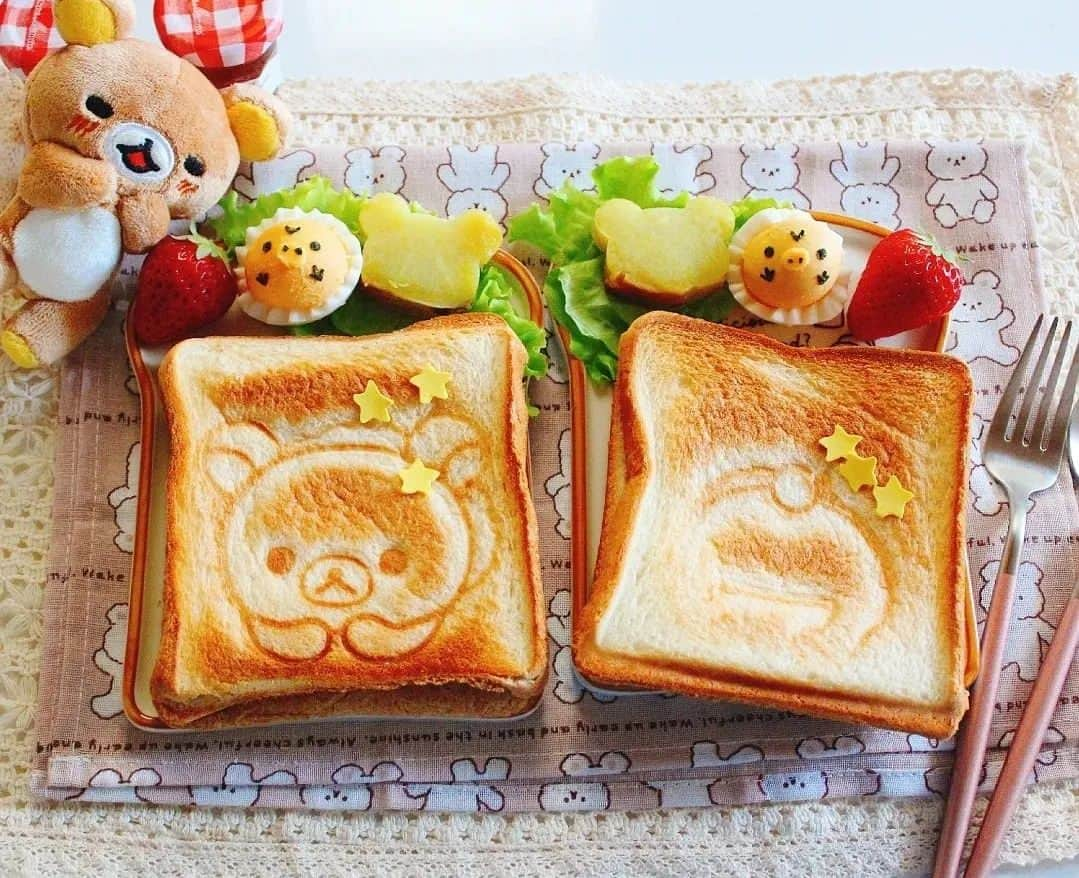 Rilakkuma US（リラックマ）さんのインスタグラム写真 - (Rilakkuma US（リラックマ）Instagram)「@nanoha.candy_ktka made these Rilakkuma toasts that are just too cute!  #rilakkumaus #rilakkuma #sanx #kawaii #cutefood #kyaraben #charaben #リラックマ #サンエックス」5月4日 7時08分 - rilakkumaus