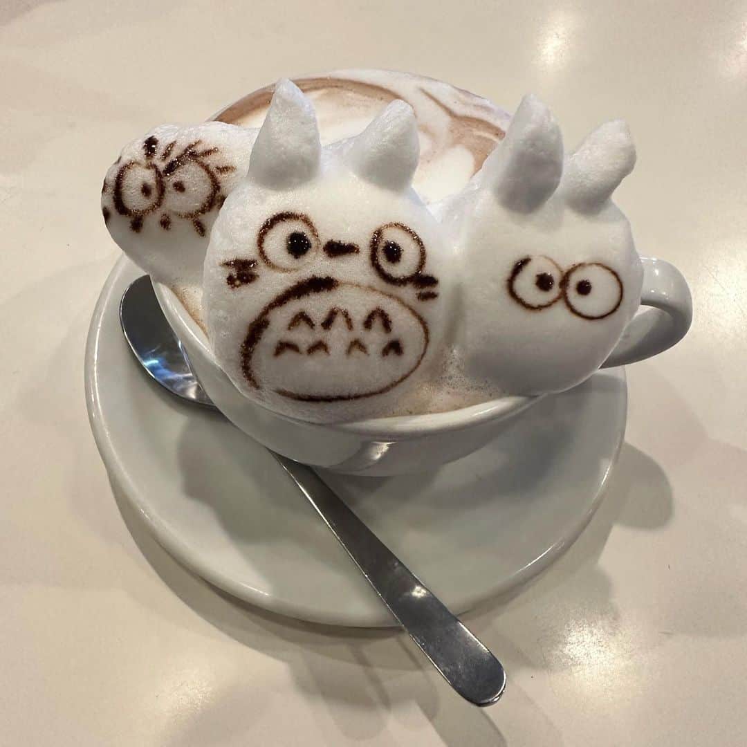 オランピアルタンのインスタグラム：「Coffee and hedgehogs with my best friend @iam.cocoro 🦔💕☕️ and her beautiful mama @uakimoto 🏩 Oh and I high fived an otter too 🥰🦦✋🏻 #harinezumi #kawauso #totorolatte」