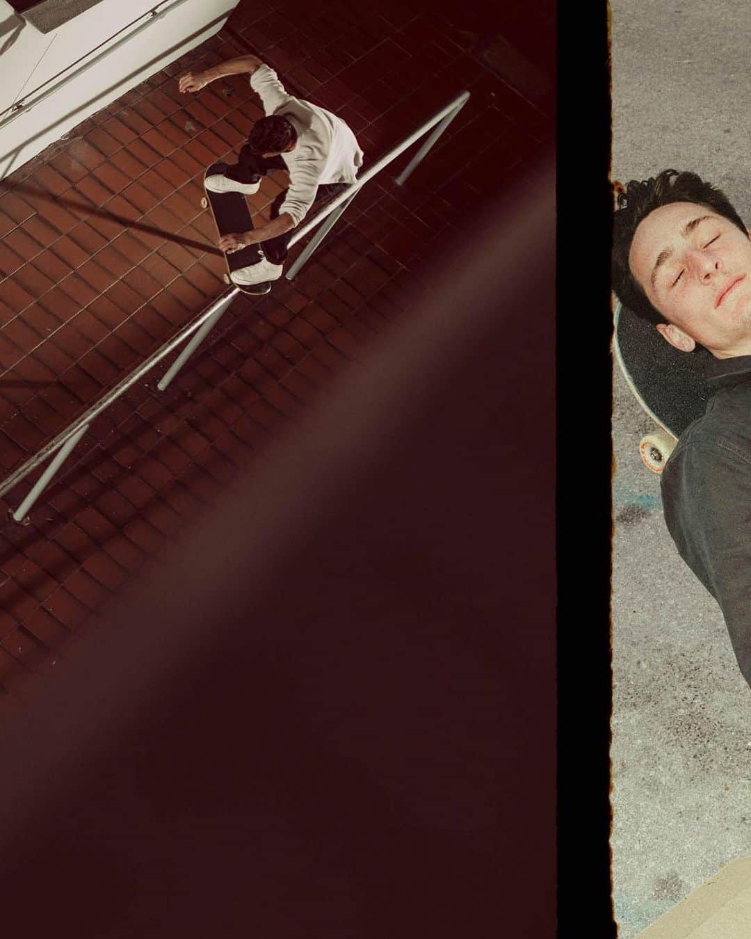 ブリクストンのインスタグラム：「@jakebraun_ midnight in Miami. New feature in @thrashermag」