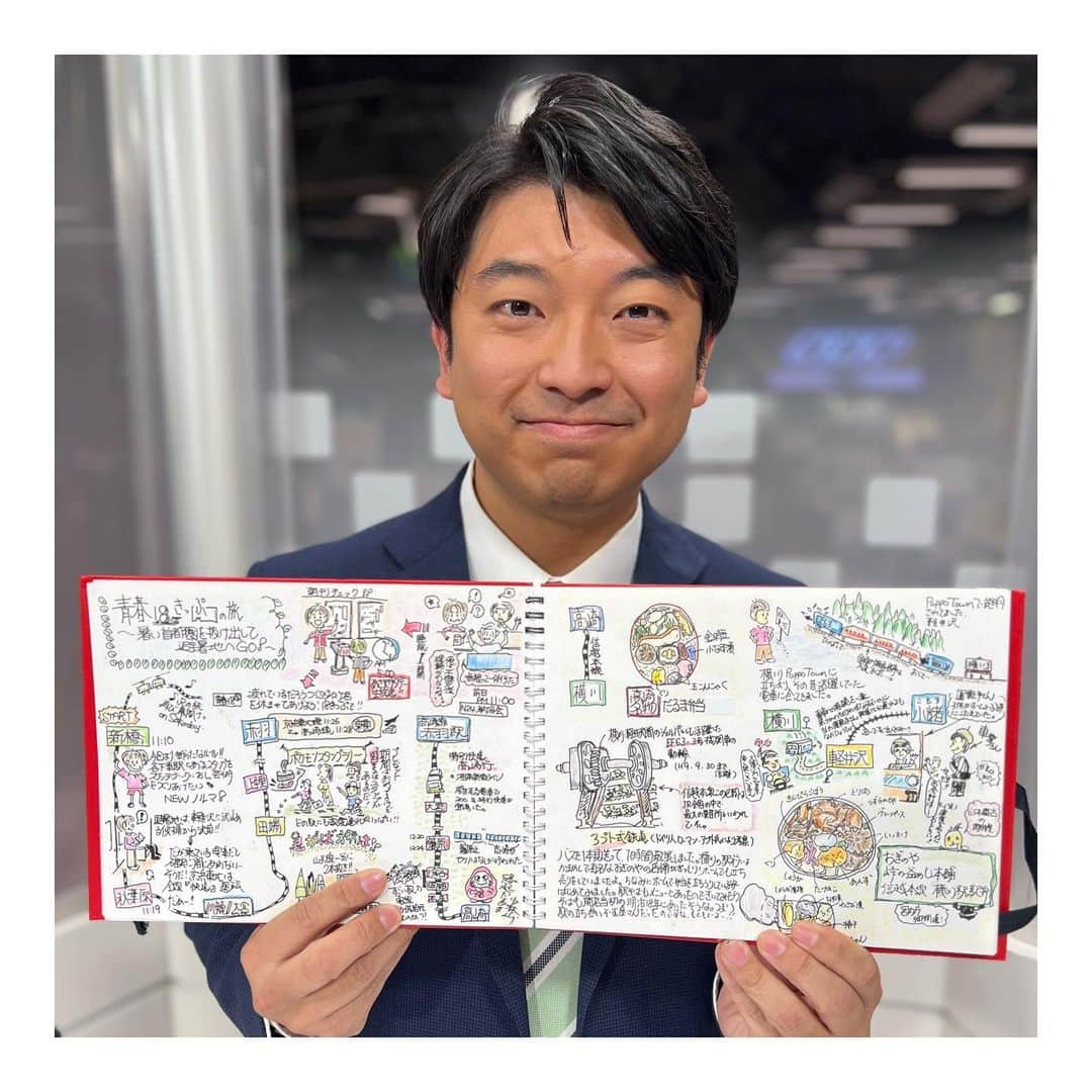 藤田大介さんのインスタグラム写真 - (藤田大介Instagram)「ヒルナンデスニュース 南原さんととかけあいで紹介したイラスト。 2007年の旅のイラストでした！ 移動の楽しみといえば、駅弁！ 駅弁のイラストを描くことも楽しみの一つです♪火曜のローカル線旅もいつか参加してみたい(^^)  #イラスト #鉄旅 #信越本線 #ヒルナンデス #ハピナンデス #ローカル線」5月4日 9時14分 - fujita.daisuke_ntv