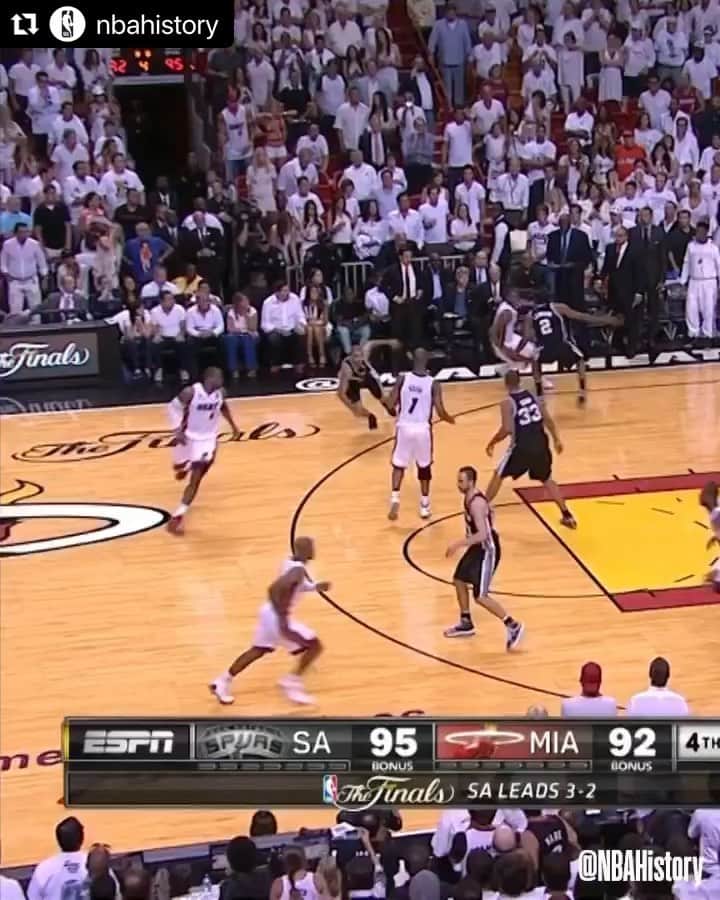 のインスタグラム：「When the lights were the brightest, I was the most at home.  #PLAYOFFRAY @nbahistory @nba」