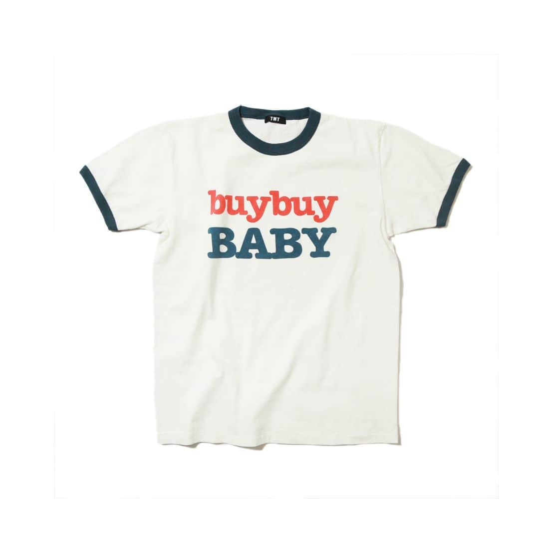 のインスタグラム：「5/3(wed) RELEASE  程よい厚みの生地に、レトロな配色が印象的なリンガーTEE。 デニムと好相性な１枚。     #TMT #tmt」