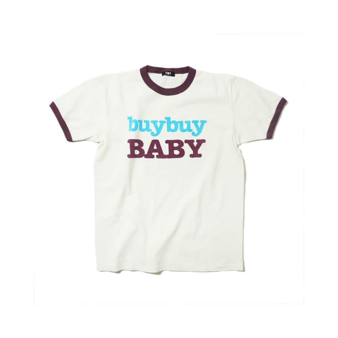 のインスタグラム：「5/3(wed) RELEASE  程よい厚みの生地に、レトロな配色が印象的なリンガーTEE。 デニムと好相性な１枚。     #TMT #tmt」