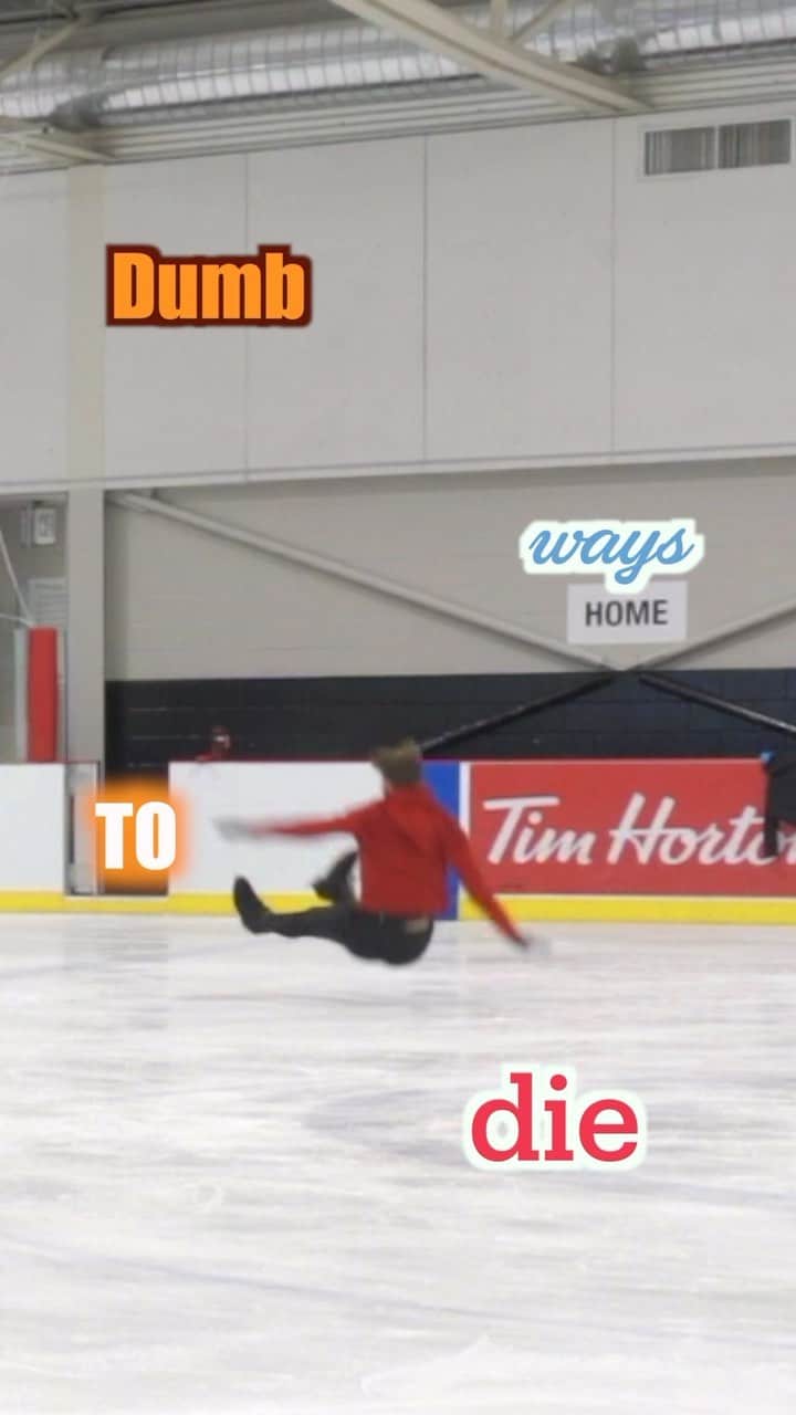 ローマン・サドフスキーのインスタグラム：「Crushes the soul 🥲 - - - - - #figureskating #skating #fail #dumbwaystodie」