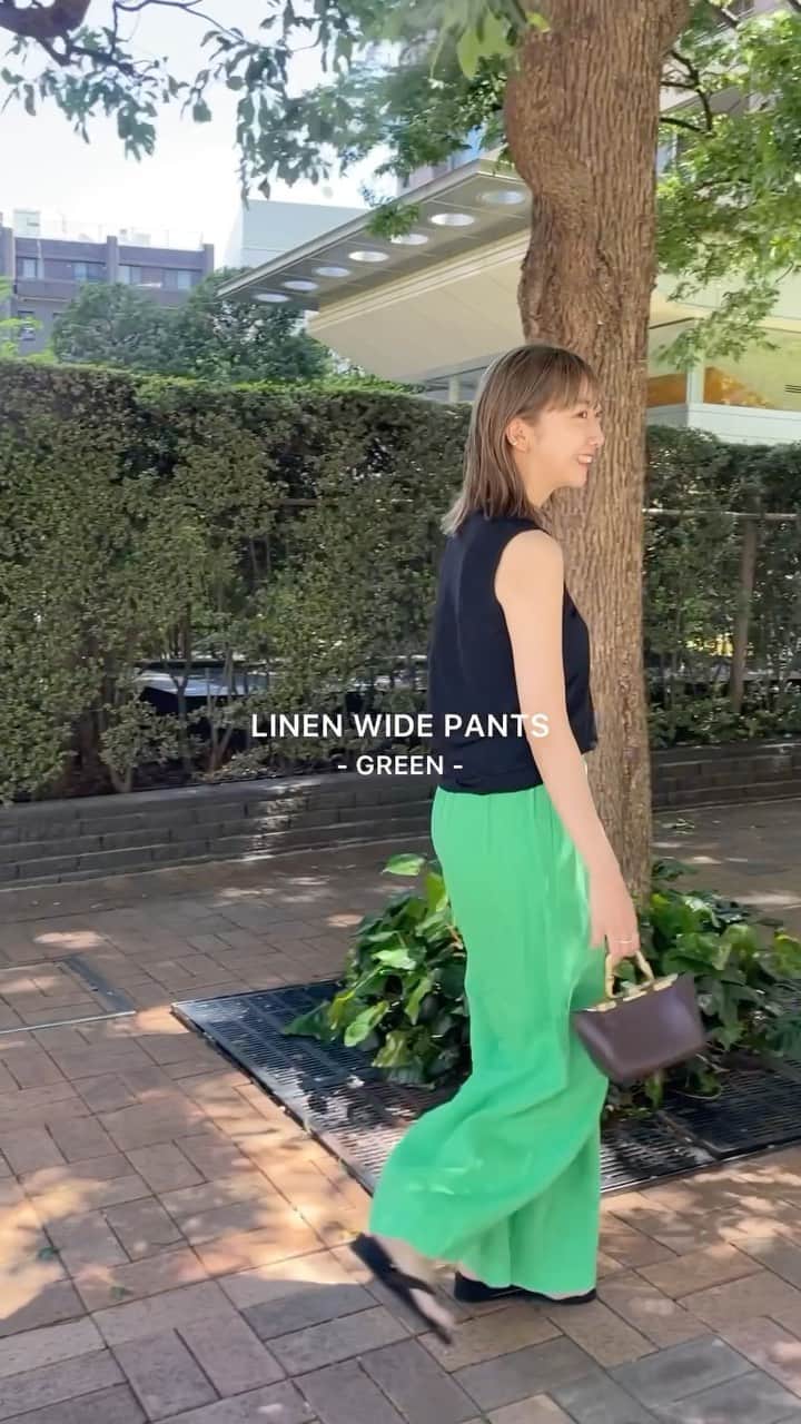 のインスタグラム：「LINEN PANTS STYLE  new arrival  ⁡ No.23030922114020 ¥18,700 col:パープル/グリーン/ホワイト/グレー size:34/36/38 ⁡ ⁡ 1.パープル 製品加工 Ramie シャツ No.23050922107020 ¥17,600 ⁡ 2. グリーン Sheer タンク No.23070922106020 ⁡ 3.ホワイト R’IAM Vネックノースリシャツ No.23050922604020 ¥16,500 ⁡ 4.グレー Fril ギャザーブラウス No.23051922304020 ¥18,700 ⁡ ⁡ ⁡ 【WEB決済電話受付可能店舗】 ▪︎ルミネカード NEWoMan新宿店・有楽町店・池袋店・大宮店 ▪︎MIカード ラシック名古屋店 ⁡ ⁡ #Plage #プラージュ #baycrews #ベイクルーズ #fashion #ファッション #coordinate #コーディネート ⁡」