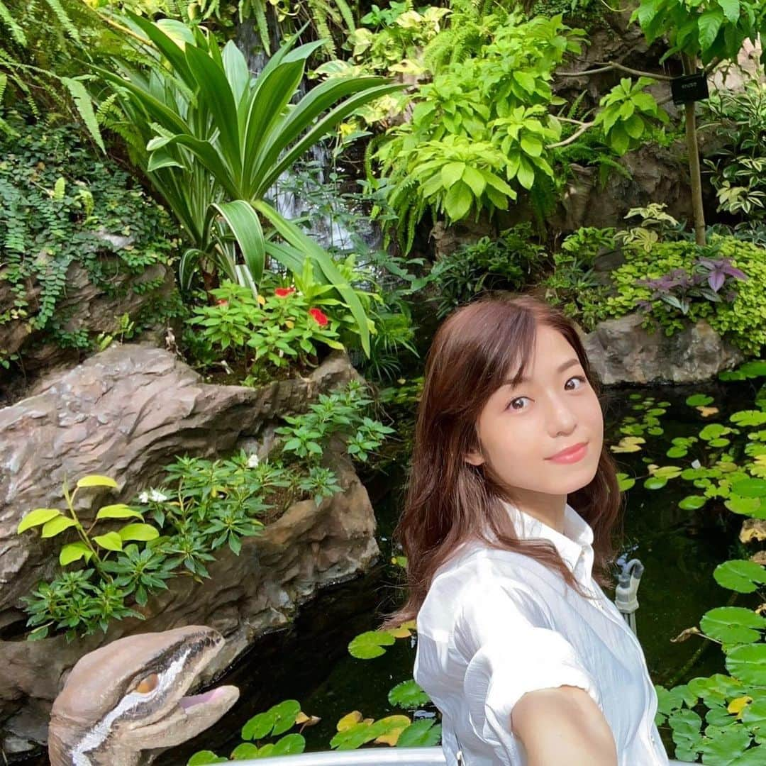 中村静香さんのインスタグラム写真 - (中村静香Instagram)「#宇治市植物公園  日本一を誇る立体花壇  昨年の99作目が「恐竜」でした🦖 今年の100作目は「干支うさぎ」ですって🐰🌷 (5月中旬まで)  たくさんの自然に癒されたよ  #京の小話 #地元ぶらり #左から感じる恐竜の視線」5月4日 13時23分 - shizuka_nakamura_official