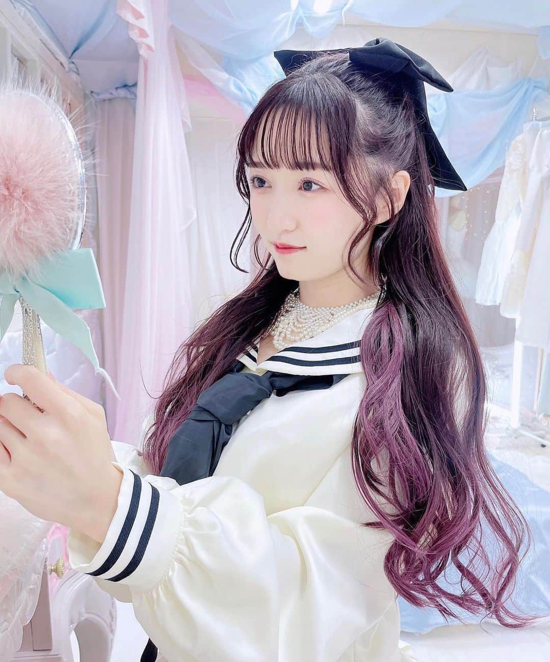 双木昭夫のインスタグラム：「かわいい子が双木のセーラー服を着て下さいました💖」