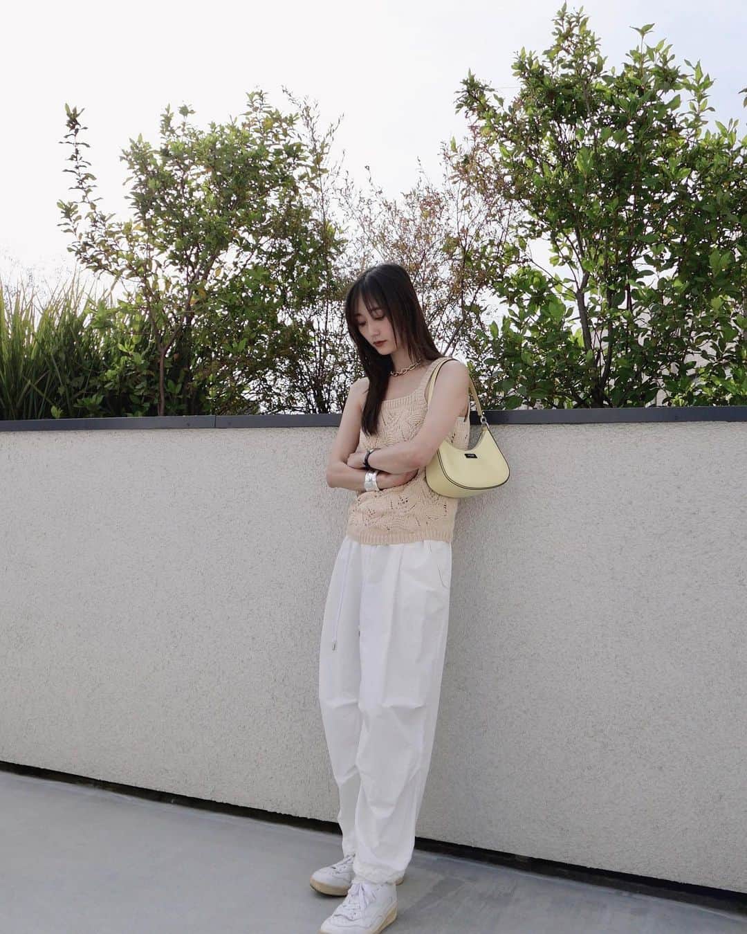 鈴木友菜さんのインスタグラム写真 - (鈴木友菜Instagram)「暑かった日のしふく~  バッグの黄色が絶妙な色でほんとにかわいい、、  #ootd #私服 #katespadejapan #ケイトスペードアドベンチャー #ケイトスペードニューヨーク」6月2日 18時31分 - yuuna_suzuki