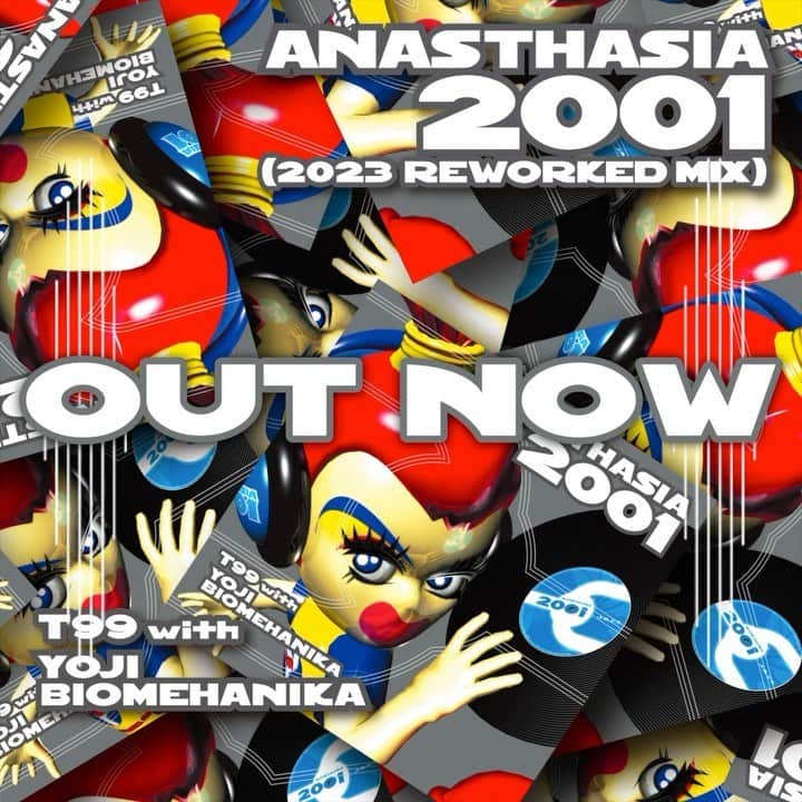YOJI BIOMEHANIKAのインスタグラム：「大変お待たせしました！ANASTHASIA 2001 ( 2023 REWORKED MIX) 配信開始致しました！また、同時にANASTHASIA 2001のオリジナルも遂にデジタル版が配信開始となっております。iTunesほかでお求め下さい！  For everyone outside of Japan, The release will start on June 02 ( local time in each country)」