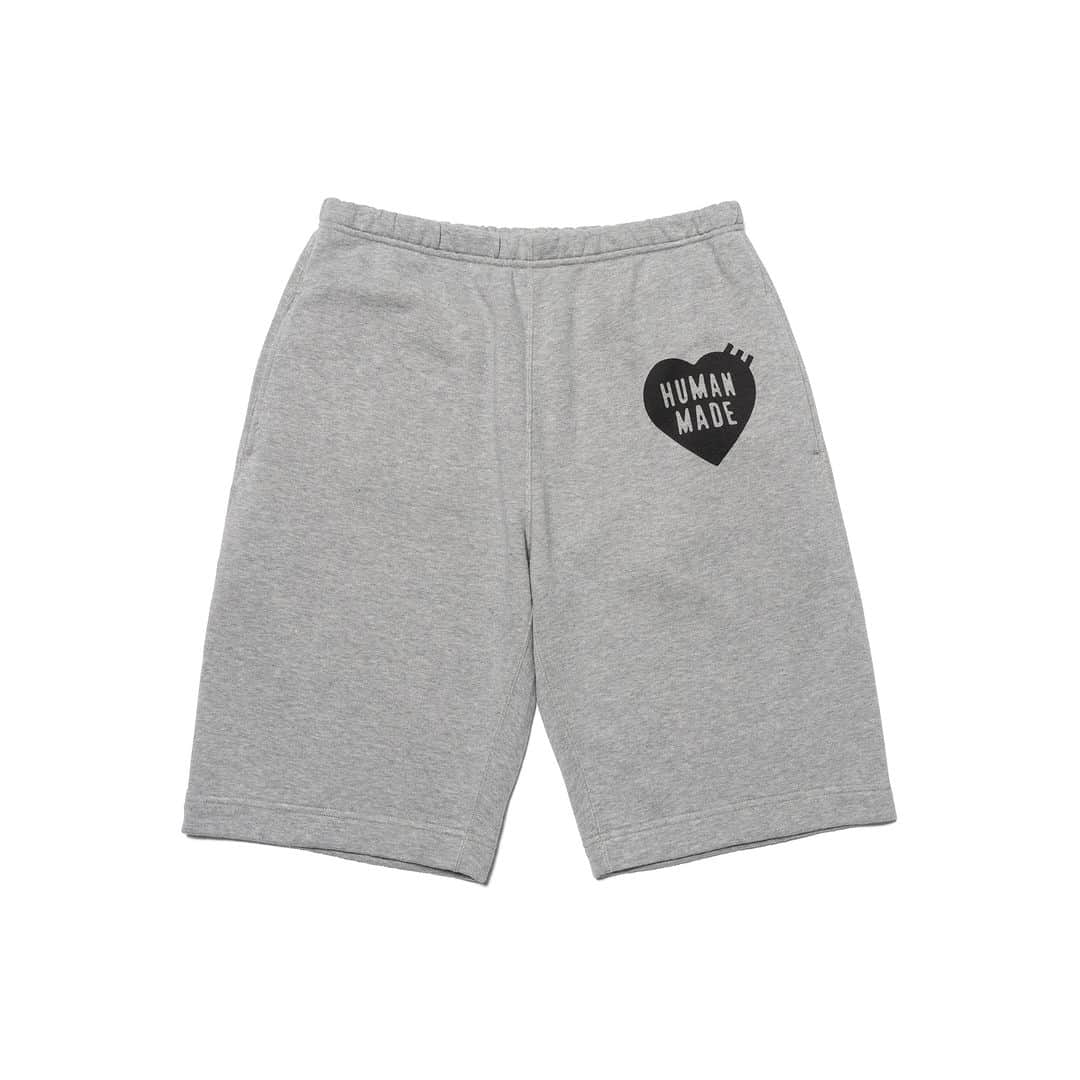 HUMAN MADEさんのインスタグラム写真 - (HUMAN MADEInstagram)「"SWEAT SHORTS" is available at 3rd June 11:00am (JST) at Human Made stores mentioned below.  6月3日AM11時より、"SWEAT SHORTS” が HUMAN MADE のオンラインストア並びに下記の直営店舗にて発売となります。  [取り扱い直営店舗 - Available at these Human Made stores] ■ HUMAN MADE ONLINE STORE ■ HUMAN MADE OFFLINE STORE ■ HUMAN MADE HARAJUKU ■ HUMAN MADE SHIBUYA PARCO ■ HUMAN MADE 1928 ■ HUMAN MADE SHINSAIBASHI PARCO  *在庫状況は各店舗までお問い合わせください。 *Please contact each store for stock status.  軽くて柔らかく、着心地のいいシンプルなスウェットショーツ。 フロント左部分にハートロゴ、バックポケット部分にはGears For Futuristic Teenagersをプリントで落とし込みました。  Simple sweat shorts that are soft, light and super comfortable. A heart logo features on the front left, while “Gears For Futuristic Teenagers” is printed on the back pocket.」6月2日 11時06分 - humanmade