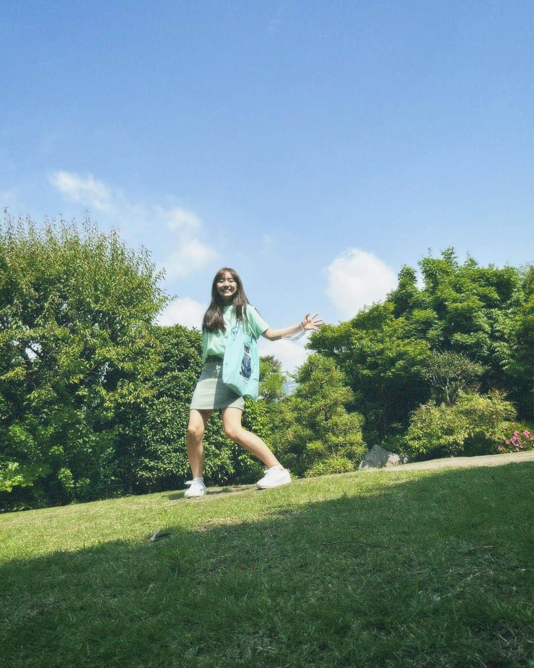 豊田留妃さんのインスタグラム写真 - (豊田留妃Instagram)「あついのたのしー🍧🌱」6月2日 11時44分 - runstagram_717