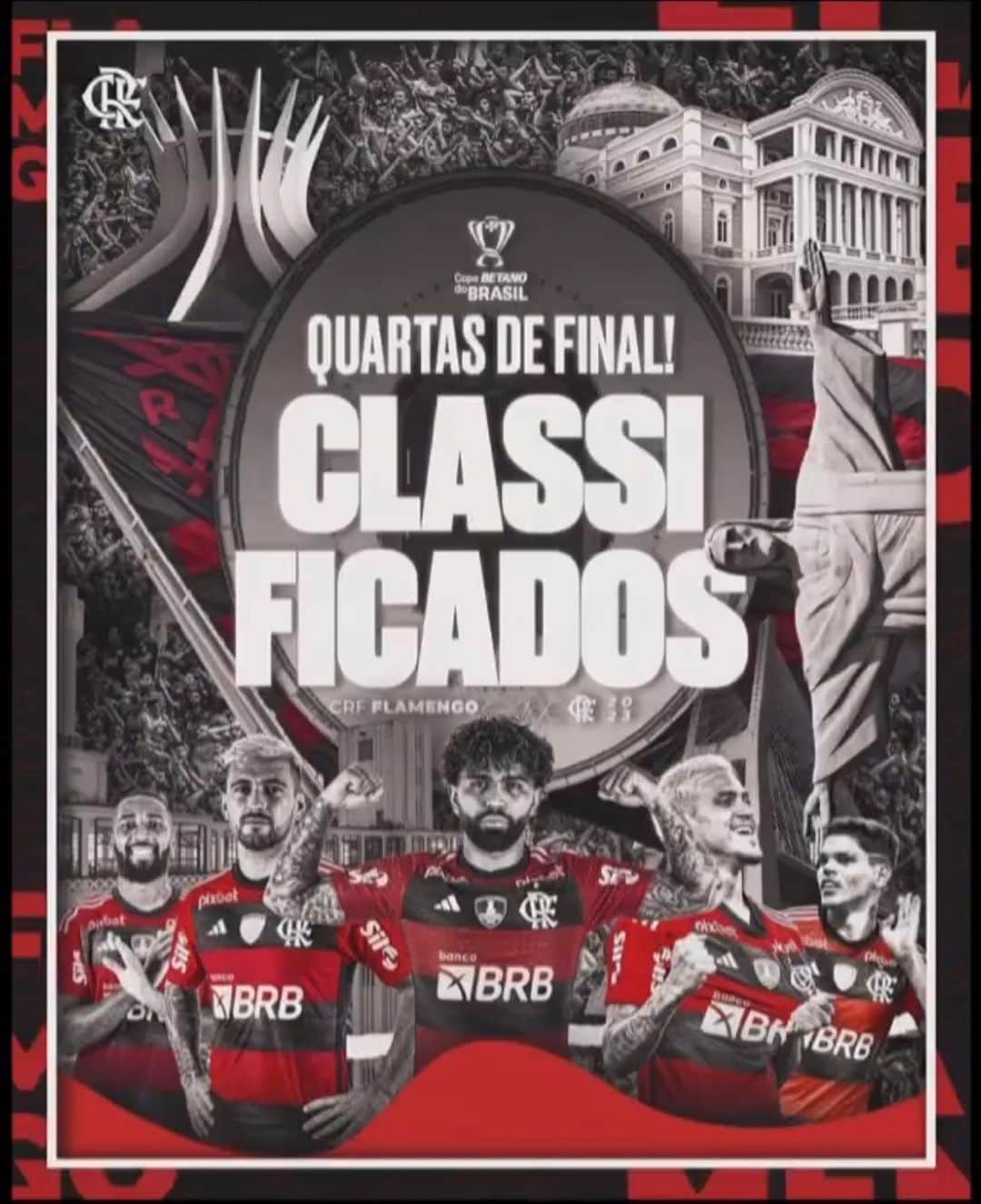 アルトゥーロ・ビダルのインスタグラム：「Respeten a papá @flamengo ❤️🖤 👌💪🏾👍🏼」