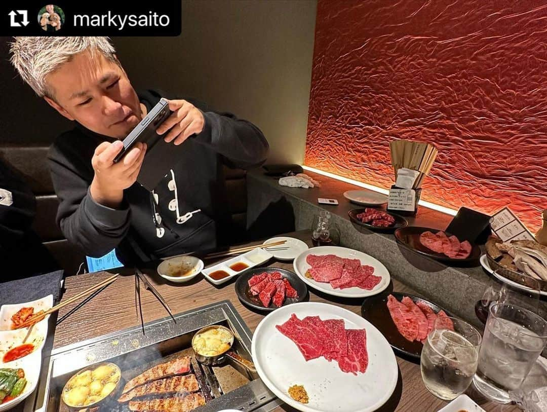 misoNosukeさんのインスタグラム写真 - (misoNosukeInstagram)「. . 名古屋のマーキーと 関西の知り合いのお店へ  食べに行きすぎていて レパートリーなくなってきました（笑）  ↓  #Repost @markysaito with @use.repost  misono と 京都で打ち合わせをしてから  @yakiniku_kinoe にて 皆で食事！  @yanmatsu9981 さん いつも送り迎えしてくれてありがとう！  @az__japan も毎回 食事会に参加してくれて嬉しい！  @drake.morimatsu さんが ホワイトデーにマスクをくれた！  @kazuyuki.ishida.927 さんも めちゃくちゃ良い人だった！  色んな人を紹介してくれる misonoに感謝です！」6月2日 12時43分 - misono_koda_official