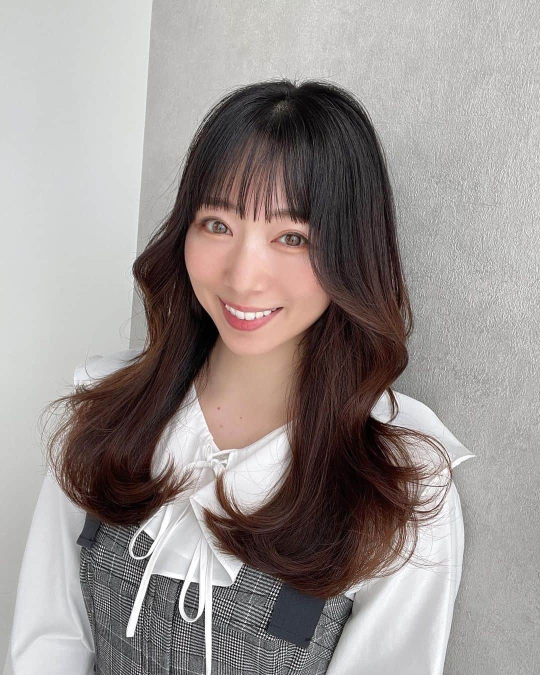 熊谷知花のインスタグラム：「別バージョン💇🏻‍♀️」