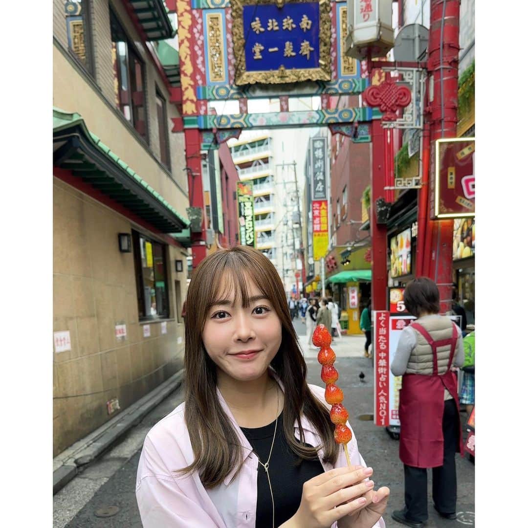 のインスタグラム：「横浜中華街🇨🇳🐼 小籠包も食べたけど、食べるの夢中で写真はなし...楽しかった☺️」