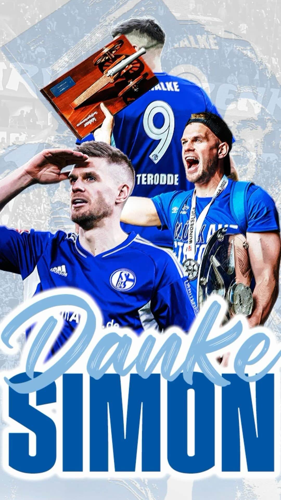 シャルケ04のインスタグラム：「Danke, Simon! 💙 . . #Schalke #S04 #Football #Soccer #Fußball #Futbol #Knappen #🔵⚪️ @simonterodde9」